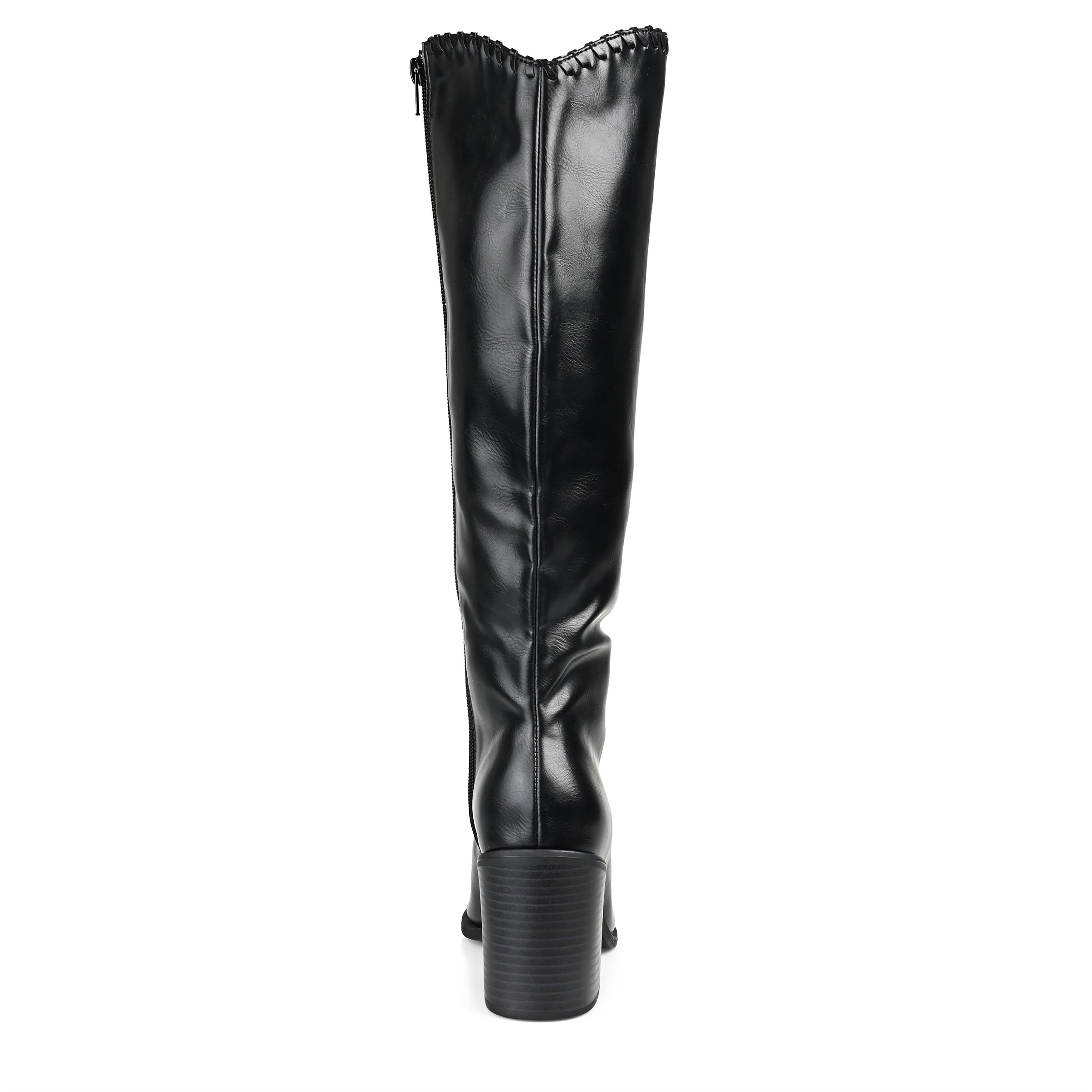 Time & Tru black faux leather legging, size L. - Depop