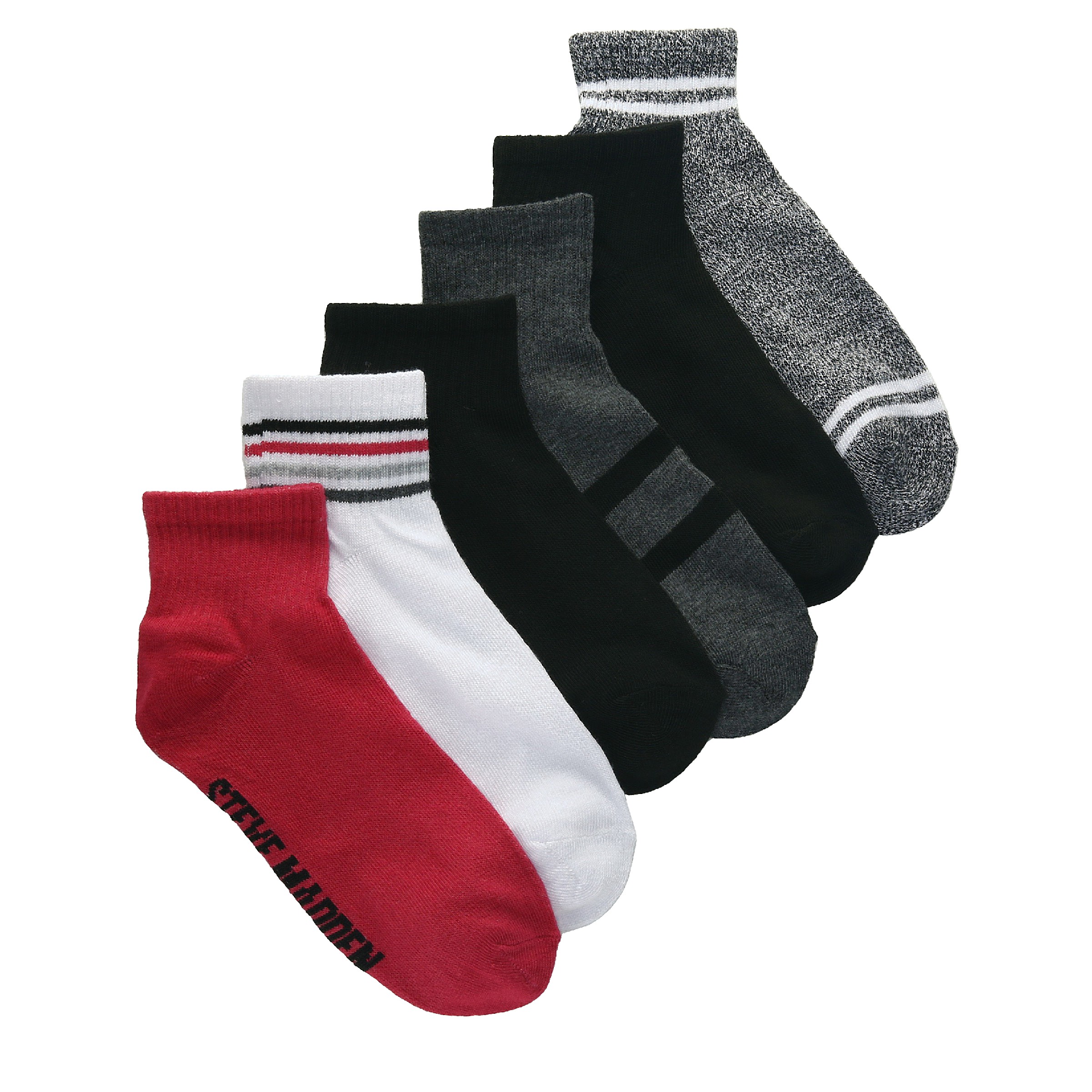 Steve Madden Men's Dress Socks, 6-pair