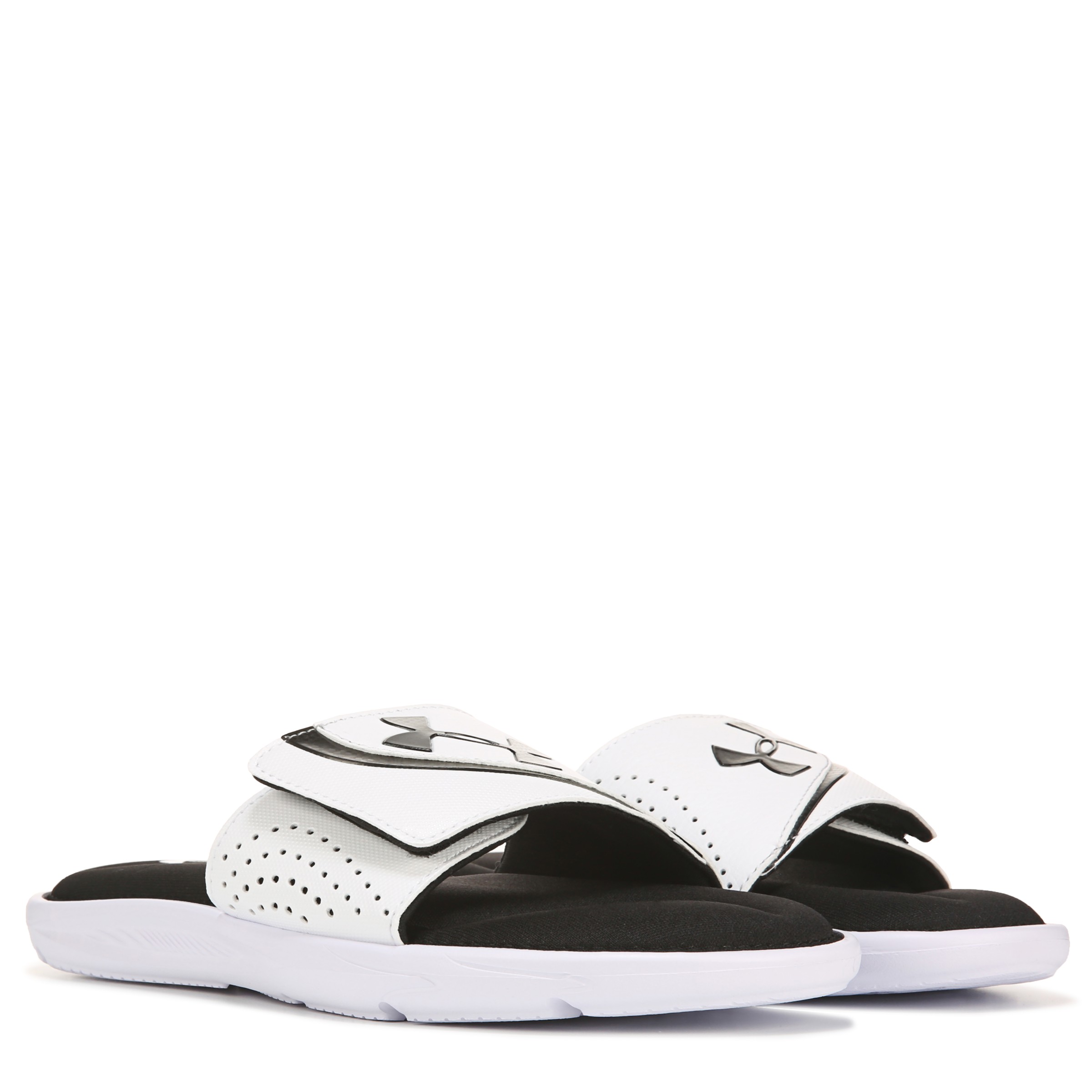 Under Armour Men's Ignite VI Slide - White/Black, 11