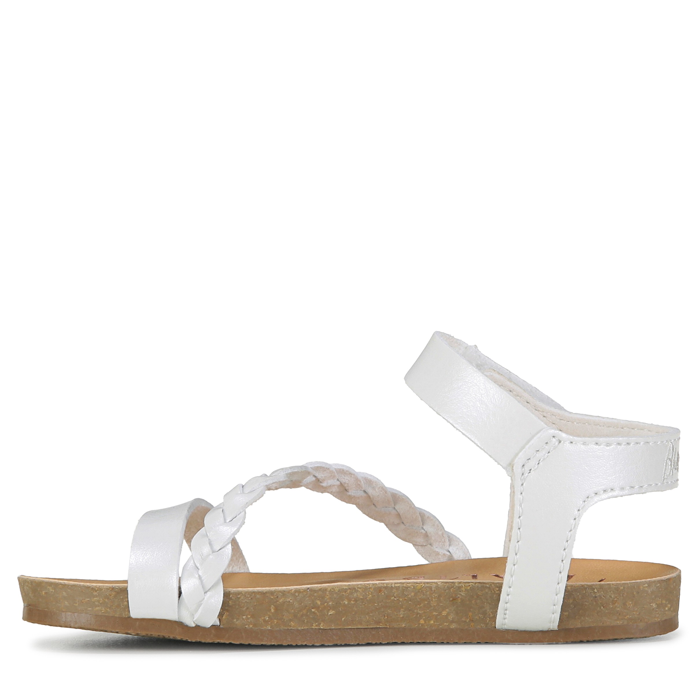 White blowfish fashion sandals