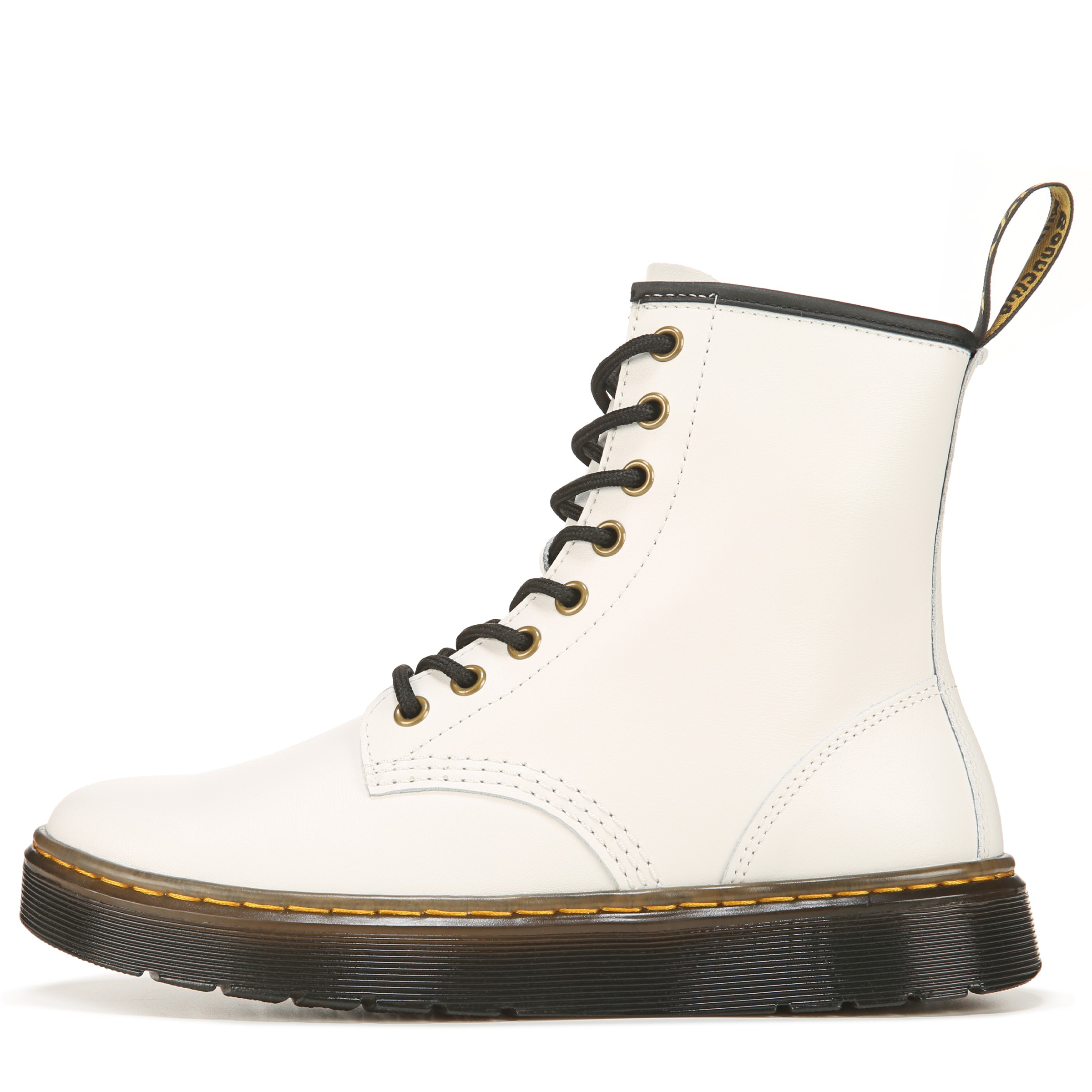 white doc martens zavala