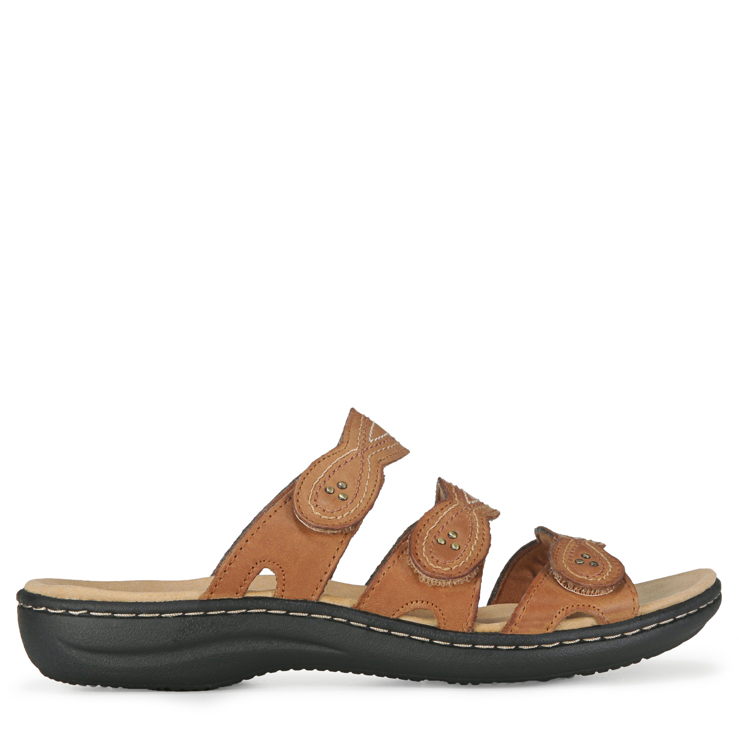 Amazon.com | Clarks Women's Laurieann Dee Flat Sandal, Black Leather, 5.5 |  Flats