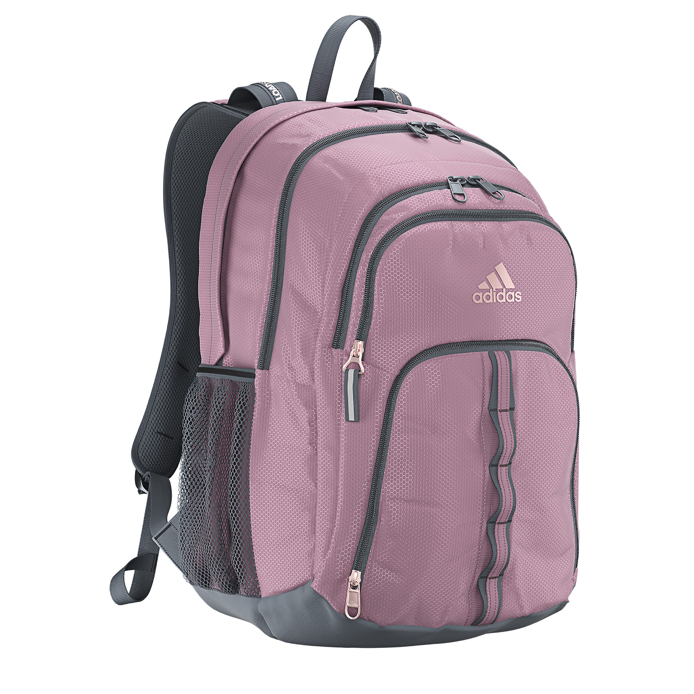 adidas Unisex Prime 6 Backpack, Stone Wash Carbon/Carbon Grey/Rose Gold,  One Size