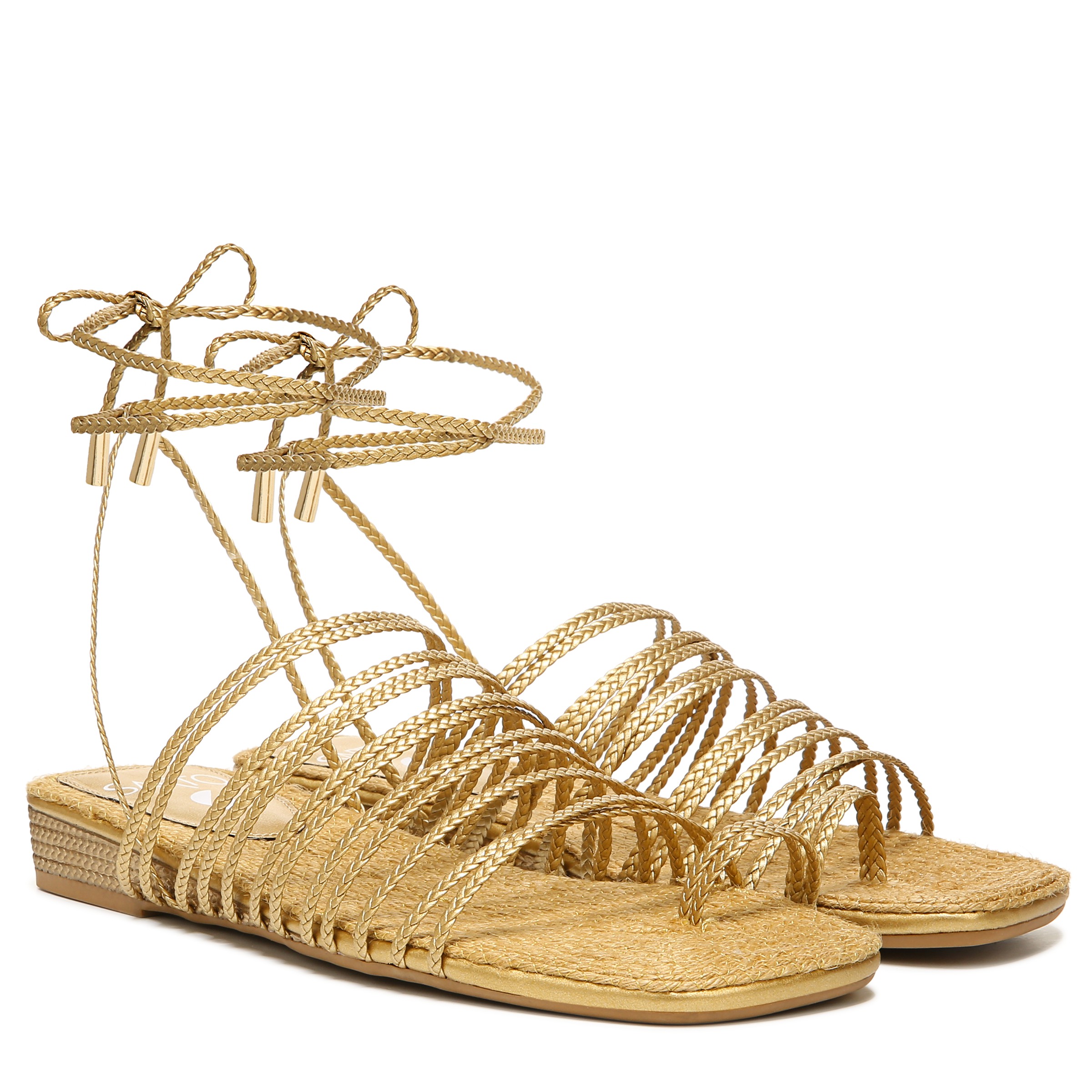 gold shoes | Braided sandals, Gold shoes, Gold sandals