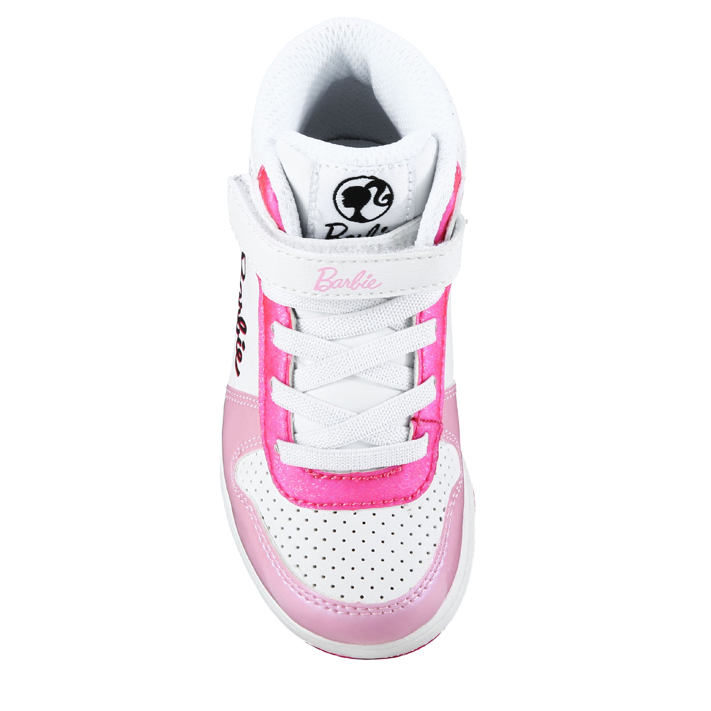 Barbie Kids' Barbie Sneaker Little Kid Shoes (White/Pink Multi) - Size 4.0 M