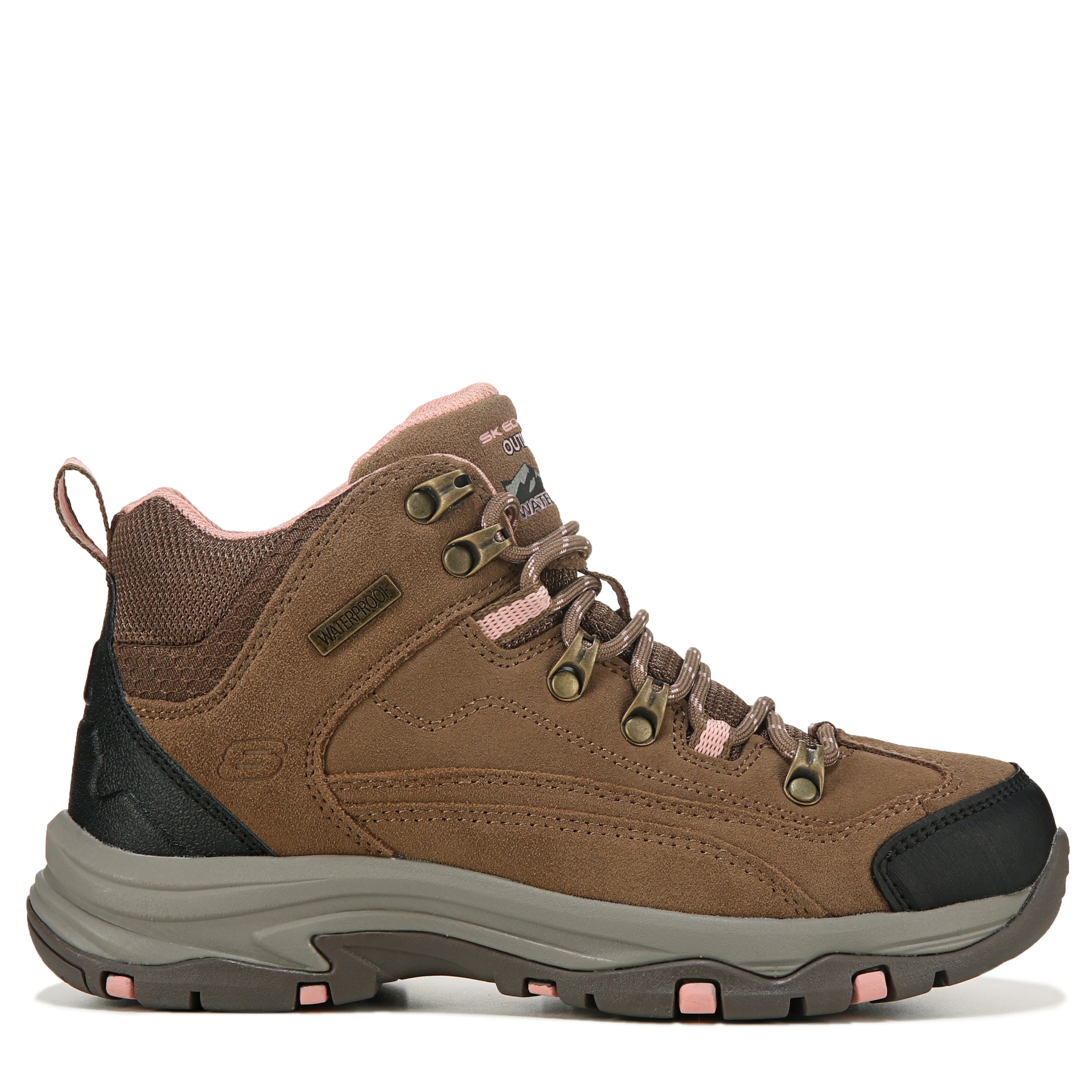 Skechers Women's Relaxed Fit Trego Alpine Trail Hiking Boot, Brown/Tan