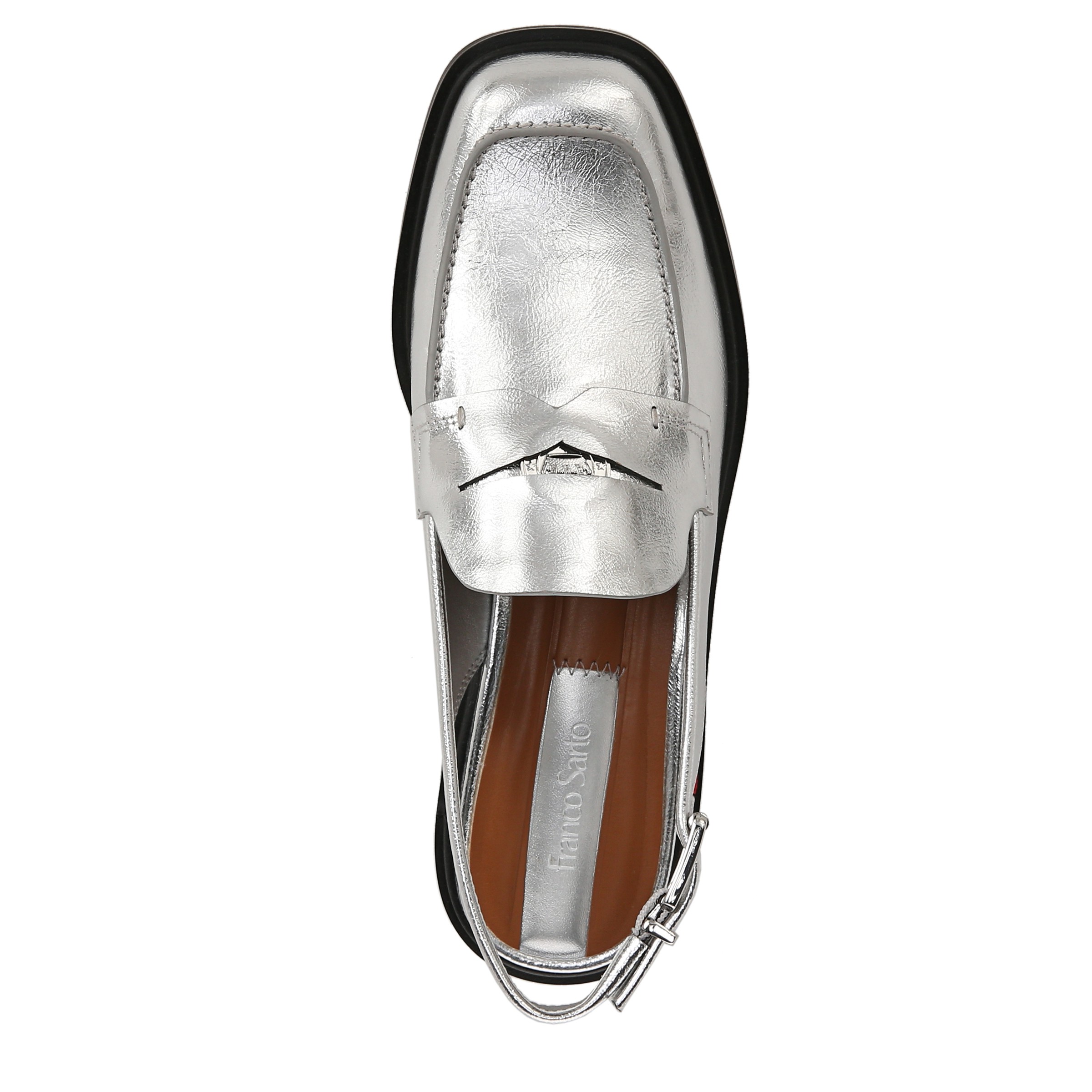 Franco sarto best sale silver loafers