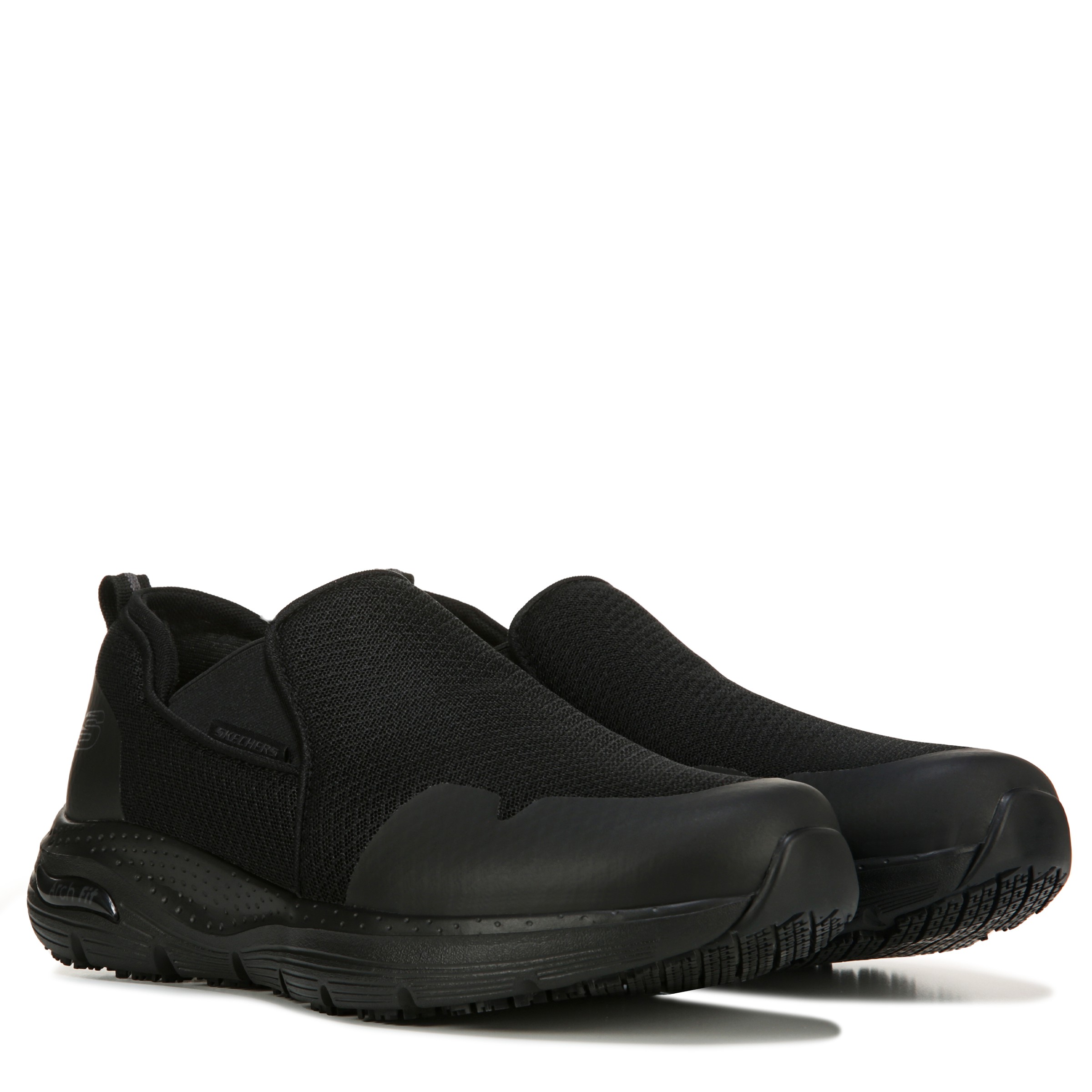 Skechers Work Arch Fit SR-Tineid Men's Slip on - Black Size 10.5