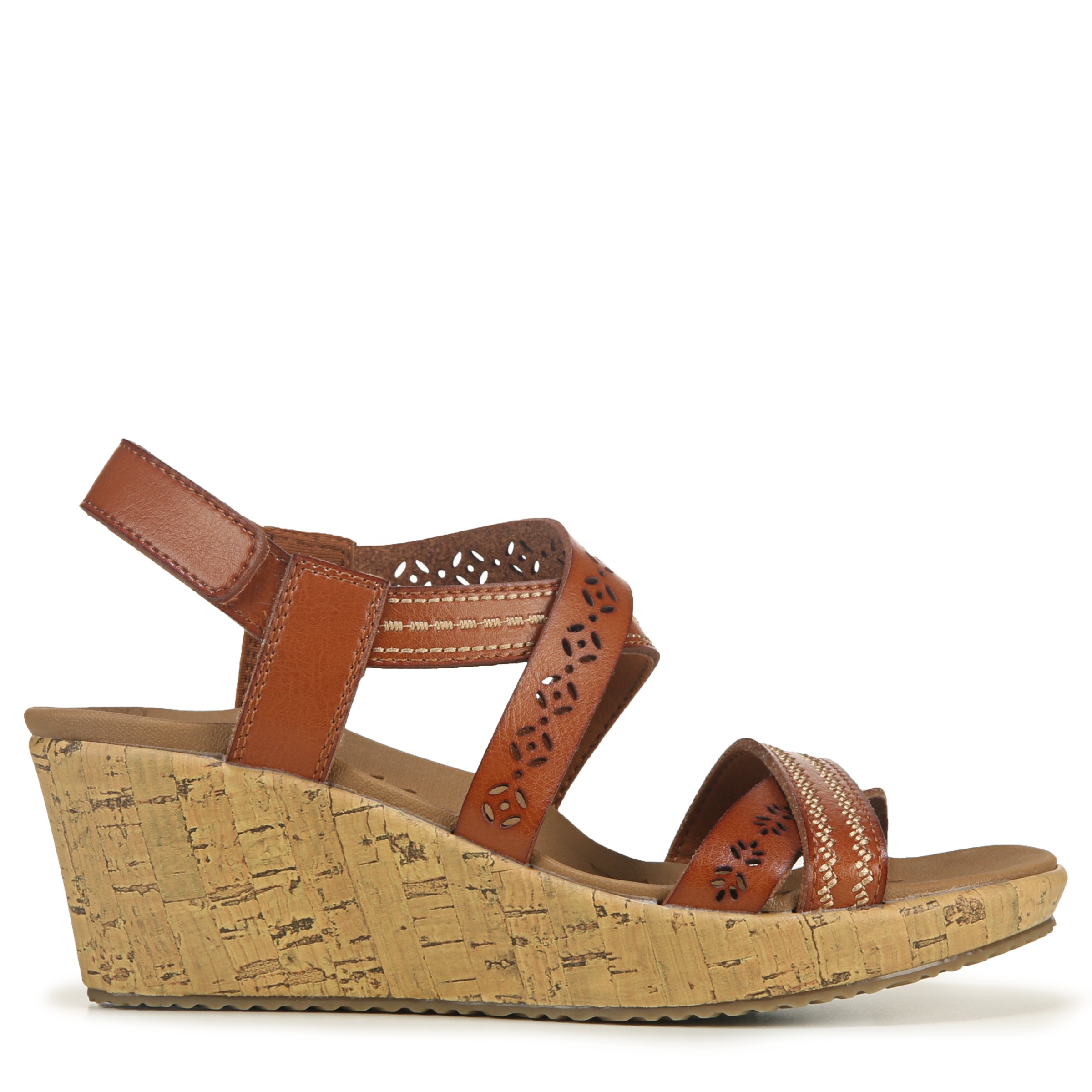 Skechers brown 2024 wedge sandals