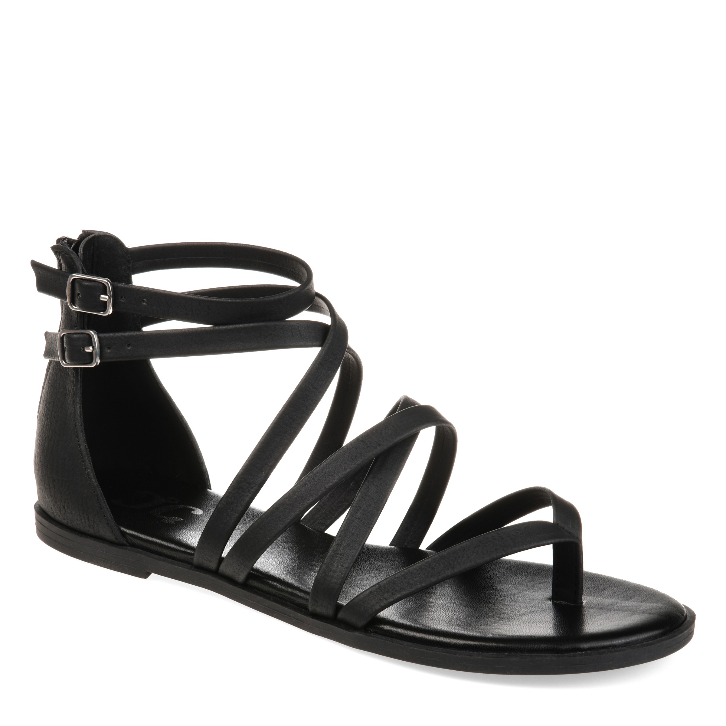 Chelle Women Strappy Sandals in Black, (Size 10) | WalkOn | TIJN