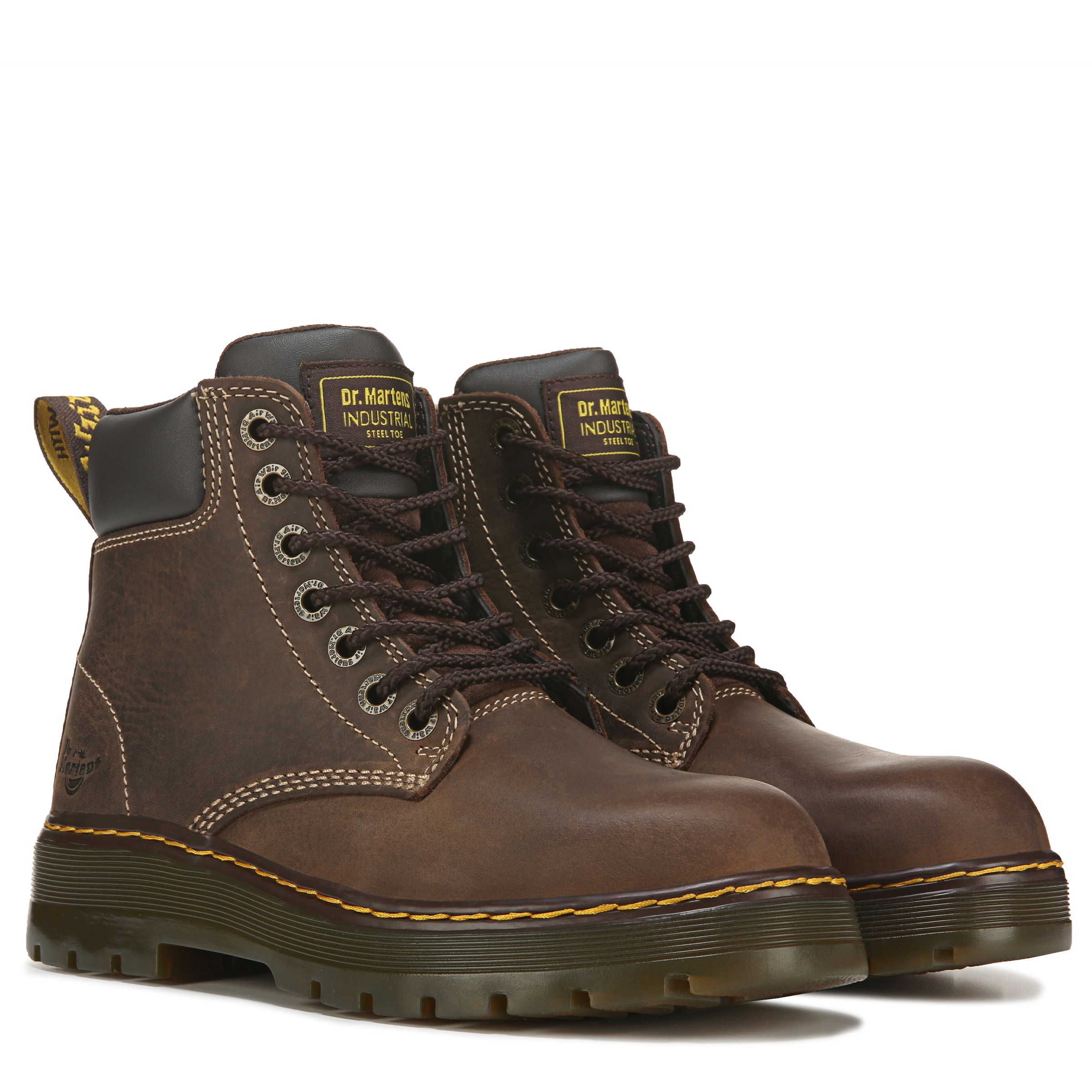 Men Steel Toe Waterproof  Leather Martin Work Boots Outdoor Boot Ankle Shoe Size 