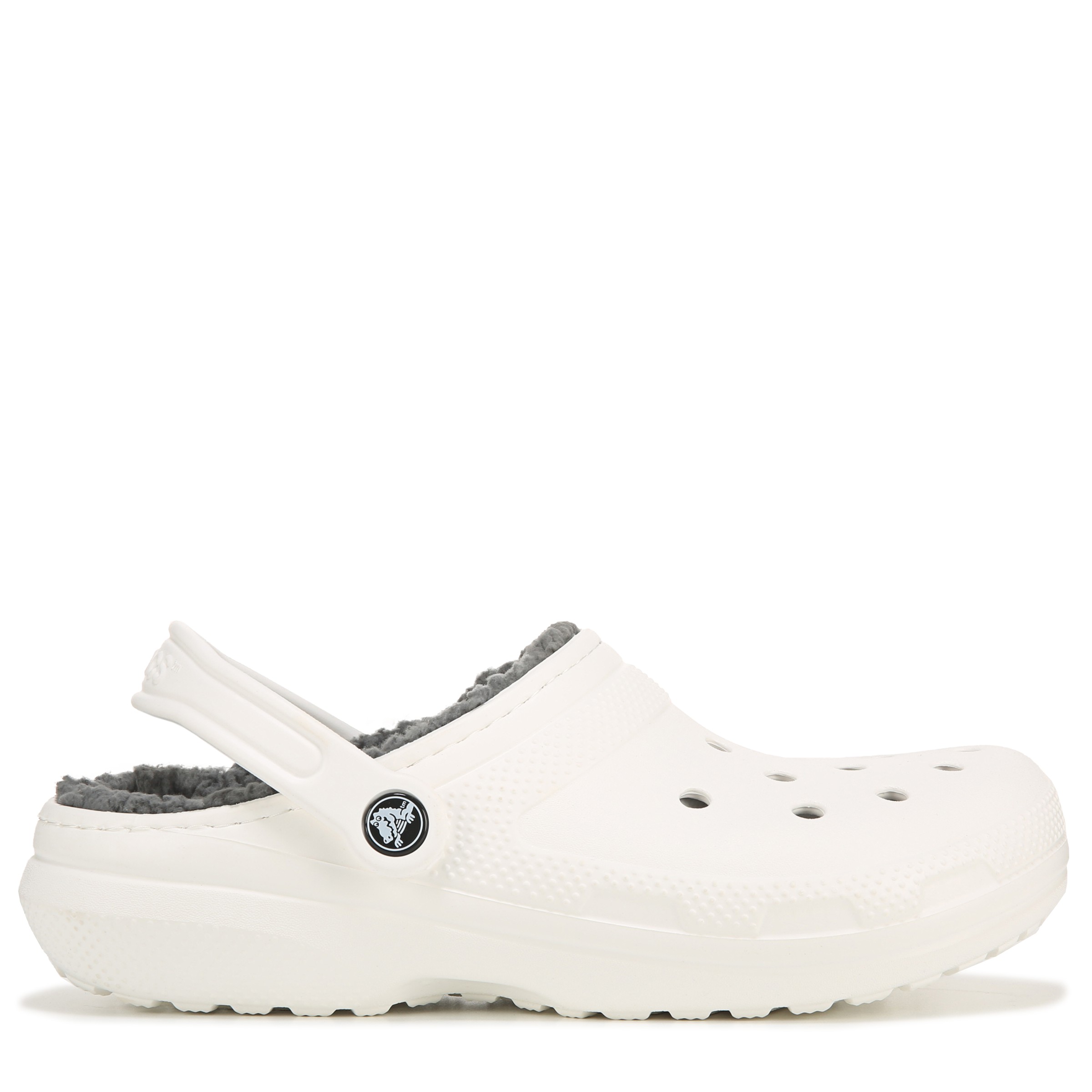 Crocs white deals with fur