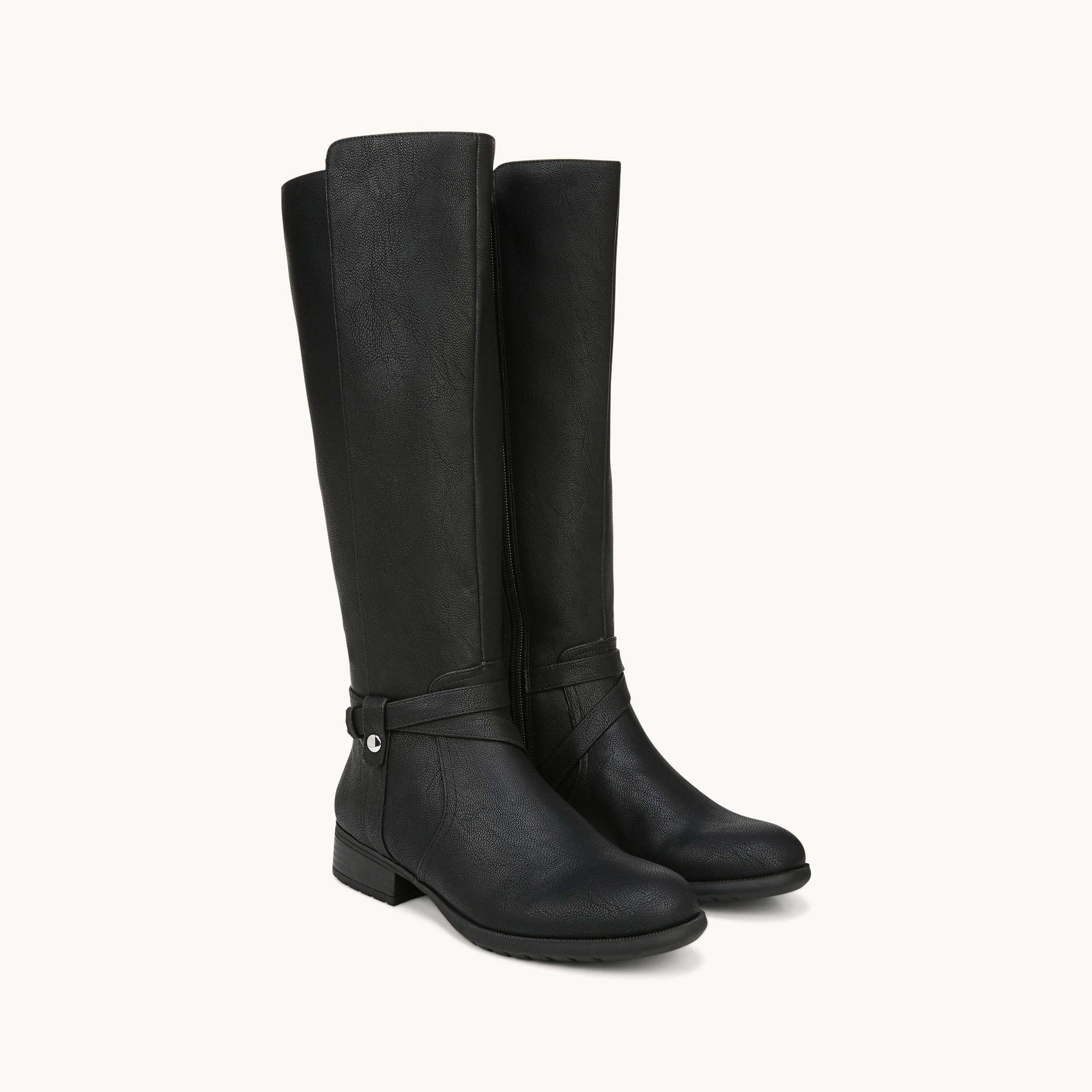 womens knee high black riding boots