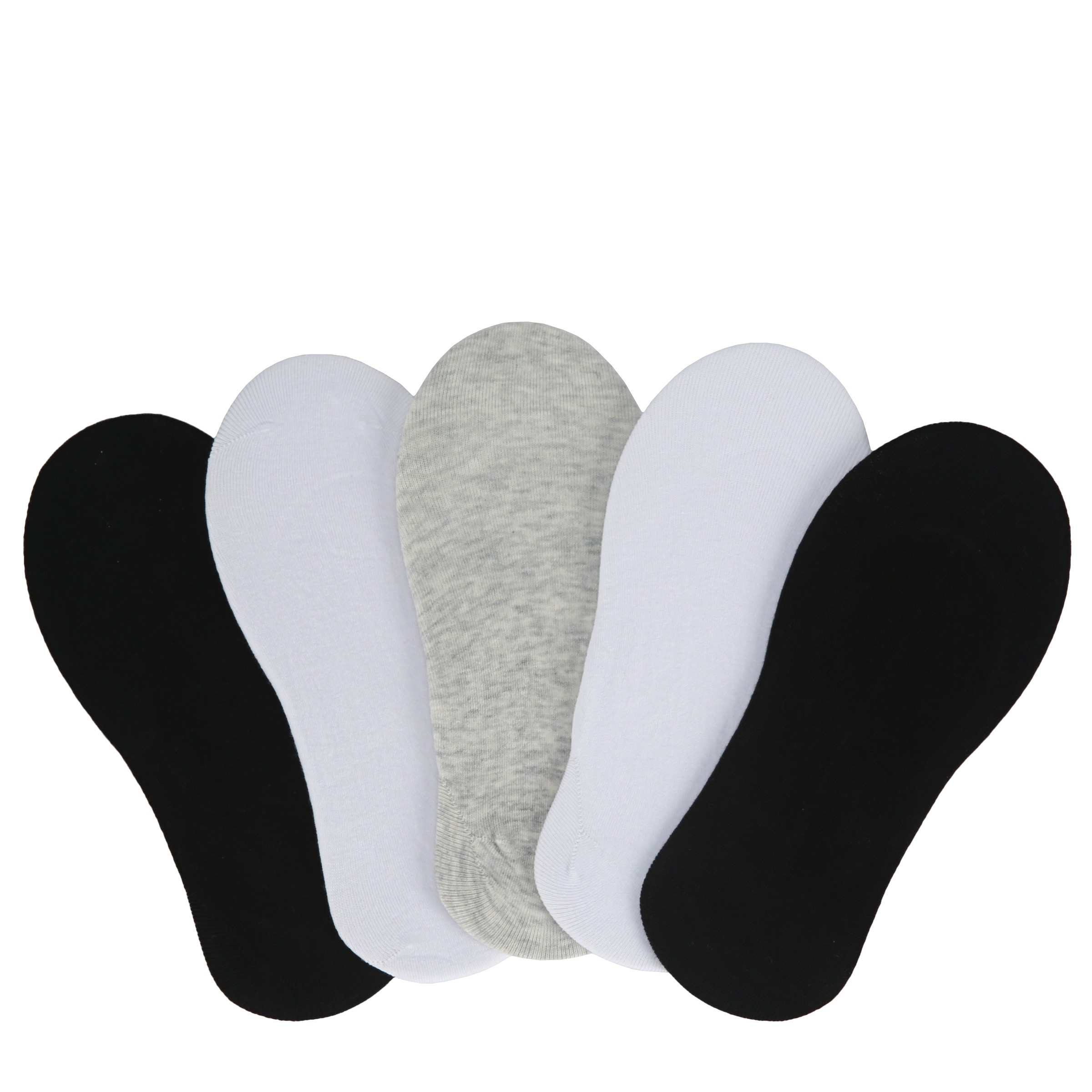 Women's 5 Pack Cotton Footie Liner Socks