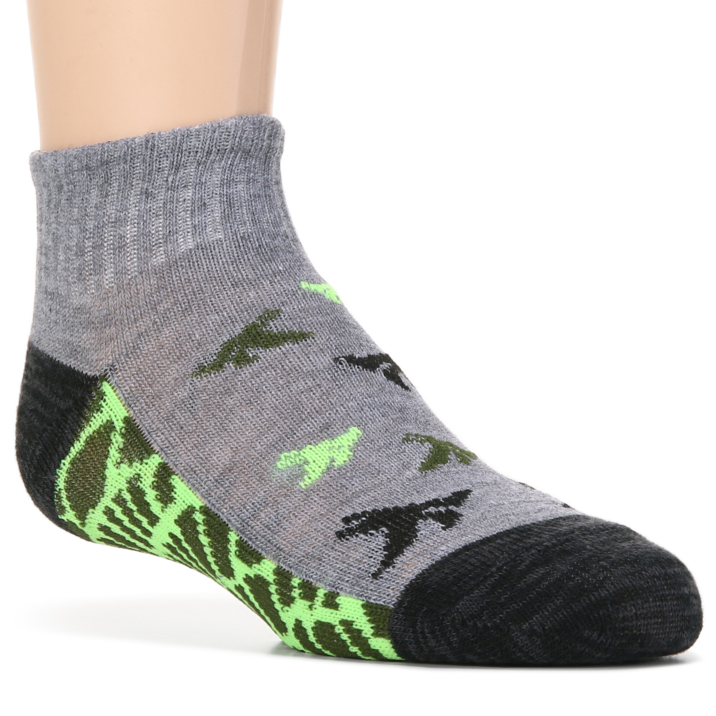 Kids' 6 Pack Glow In The Dark No Show Socks