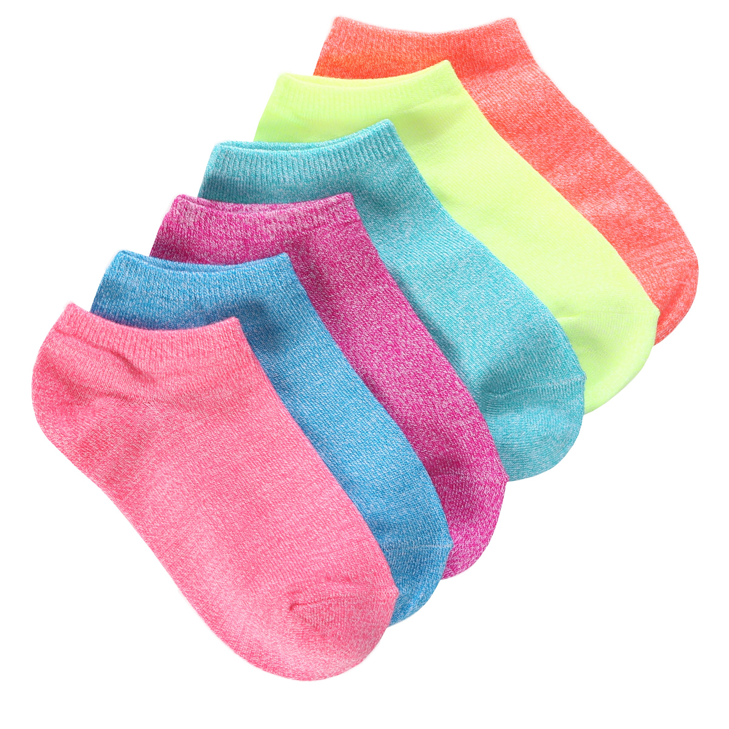 Kids' 6 Pack No Show Socks