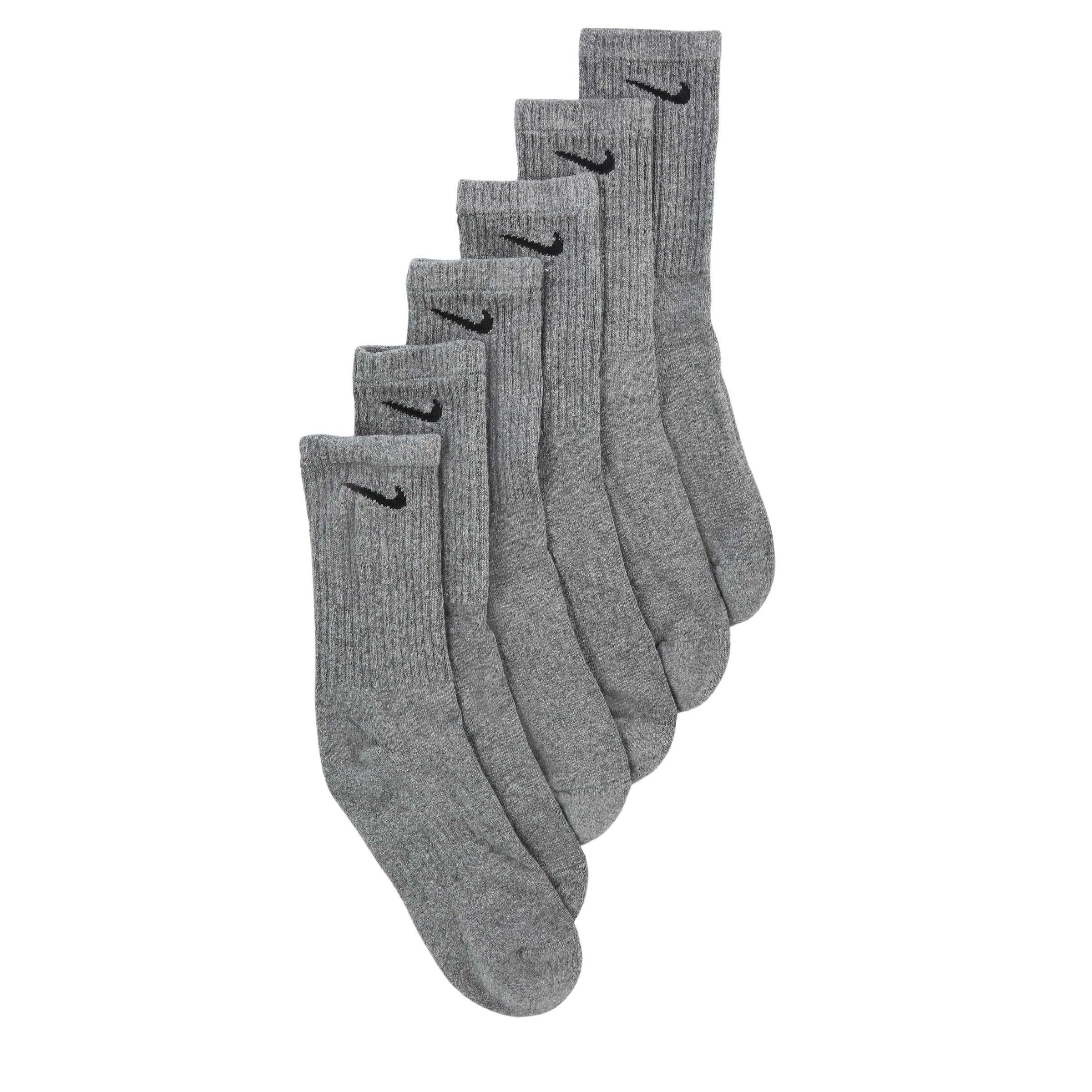 Men's 6 Pack Large Everyday Cushioned Crew Socks