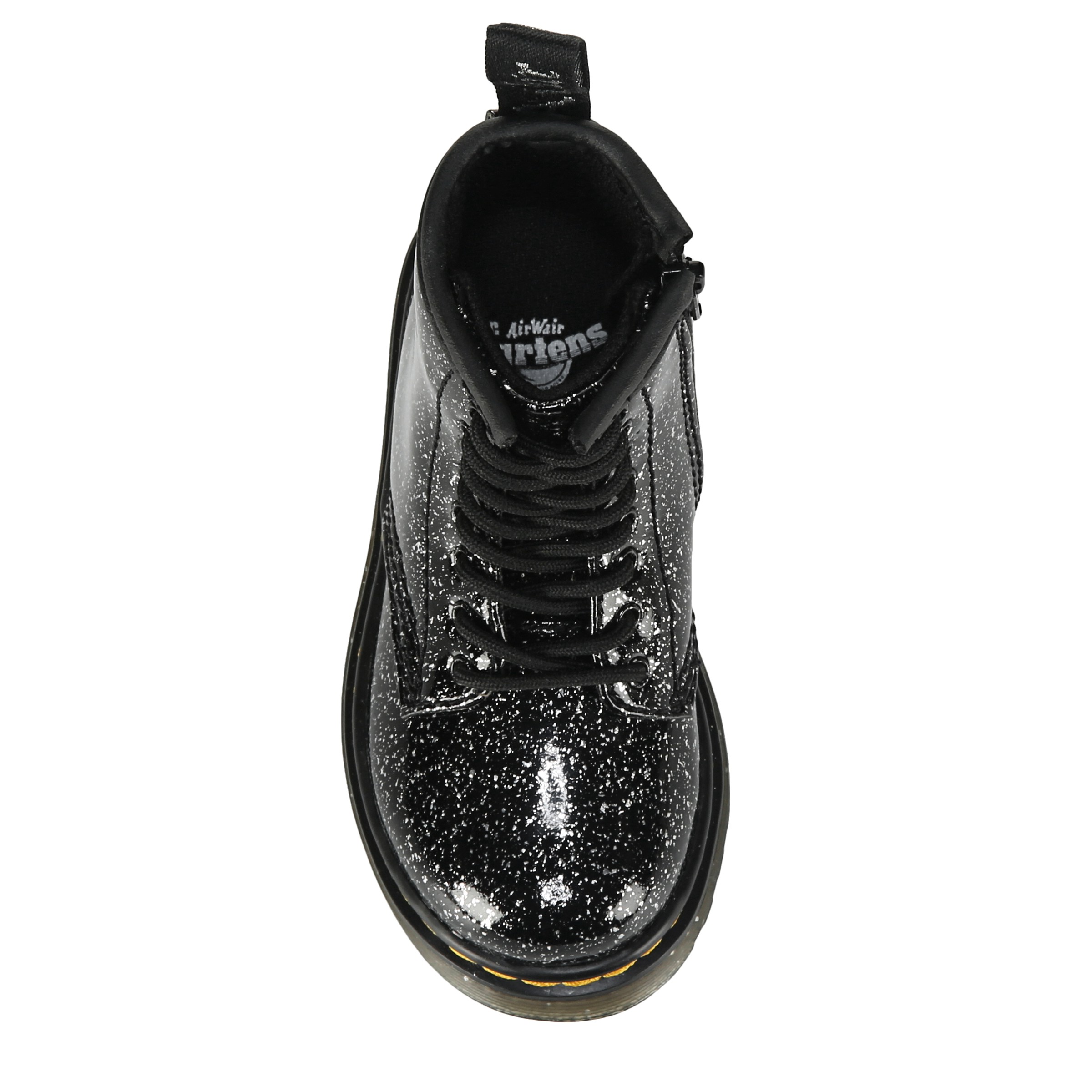 Dr martens glitter on sale black