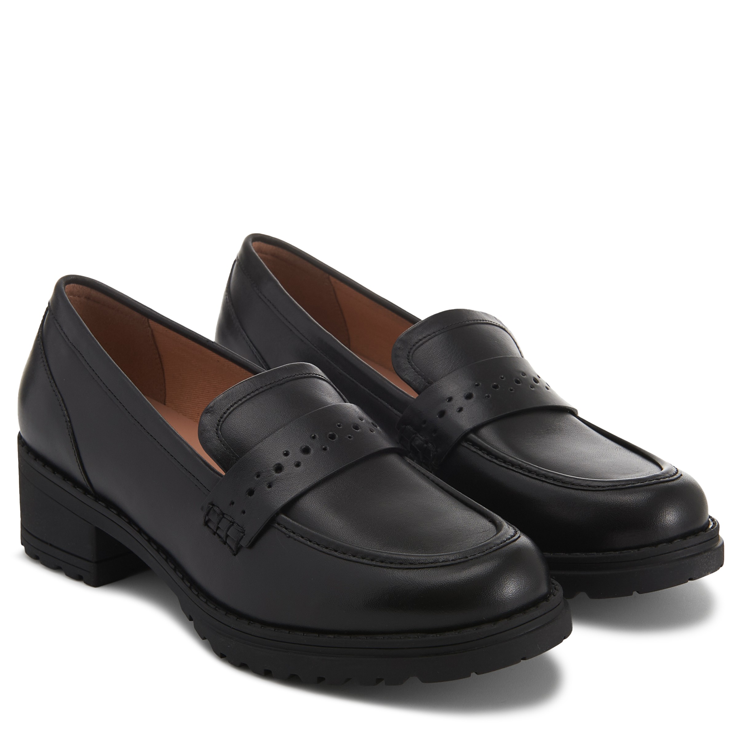 Women's Corrinne Leather Lug Penny Loafer