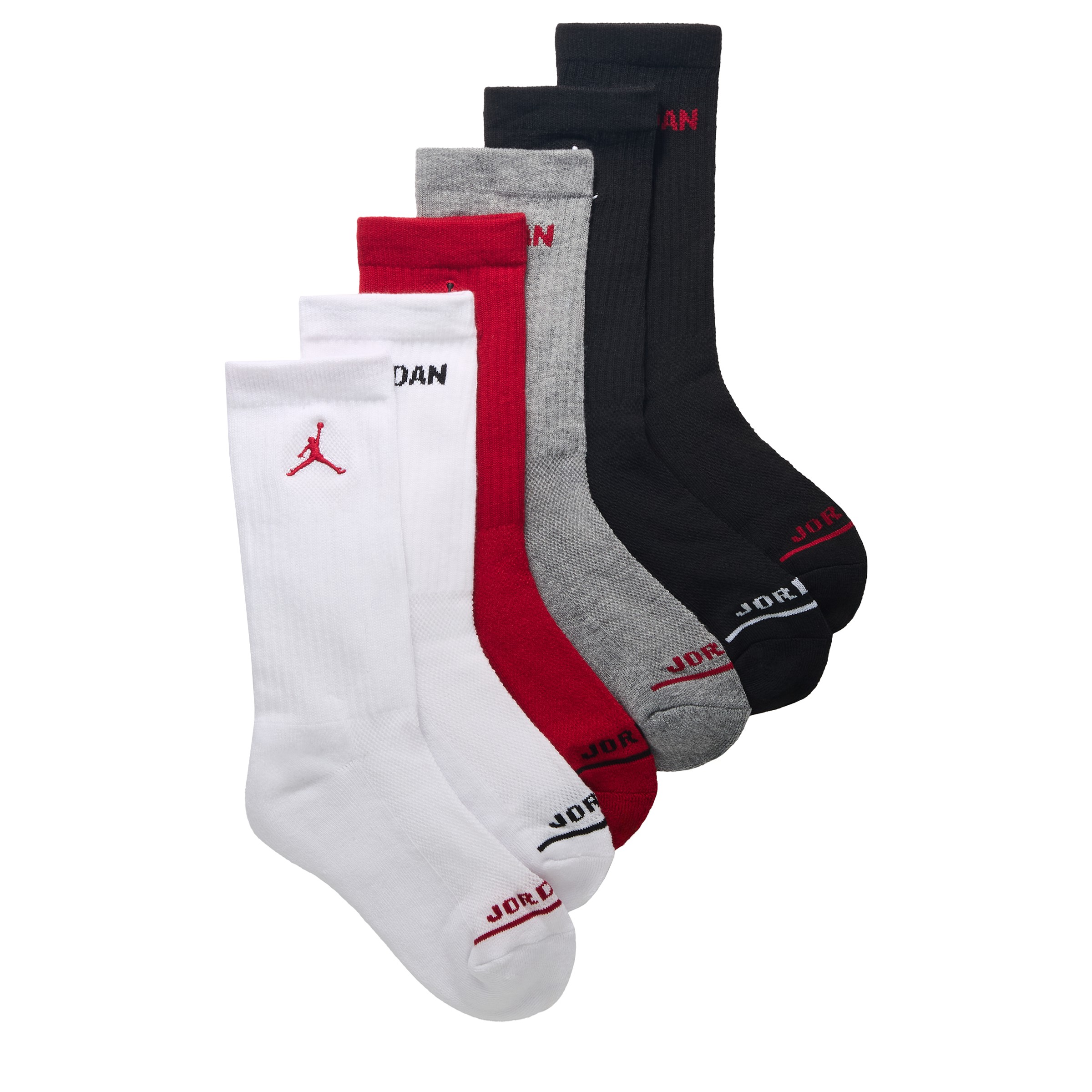 Kids' 6 Pack Youth X-Small Jordan Legend Crew Socks