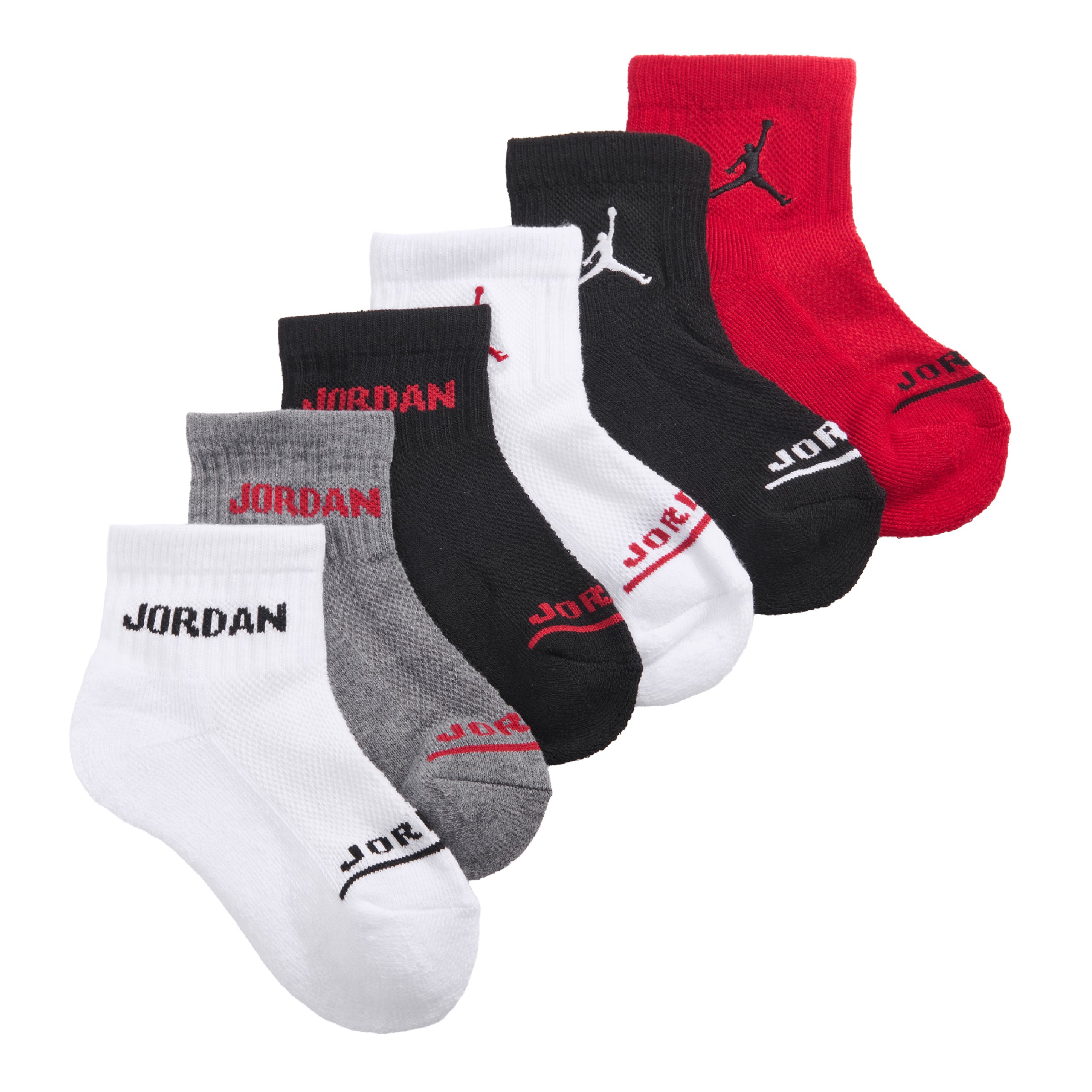 Kids' 6 Pack Youth X-Small Jordan Legend Ankle Socks