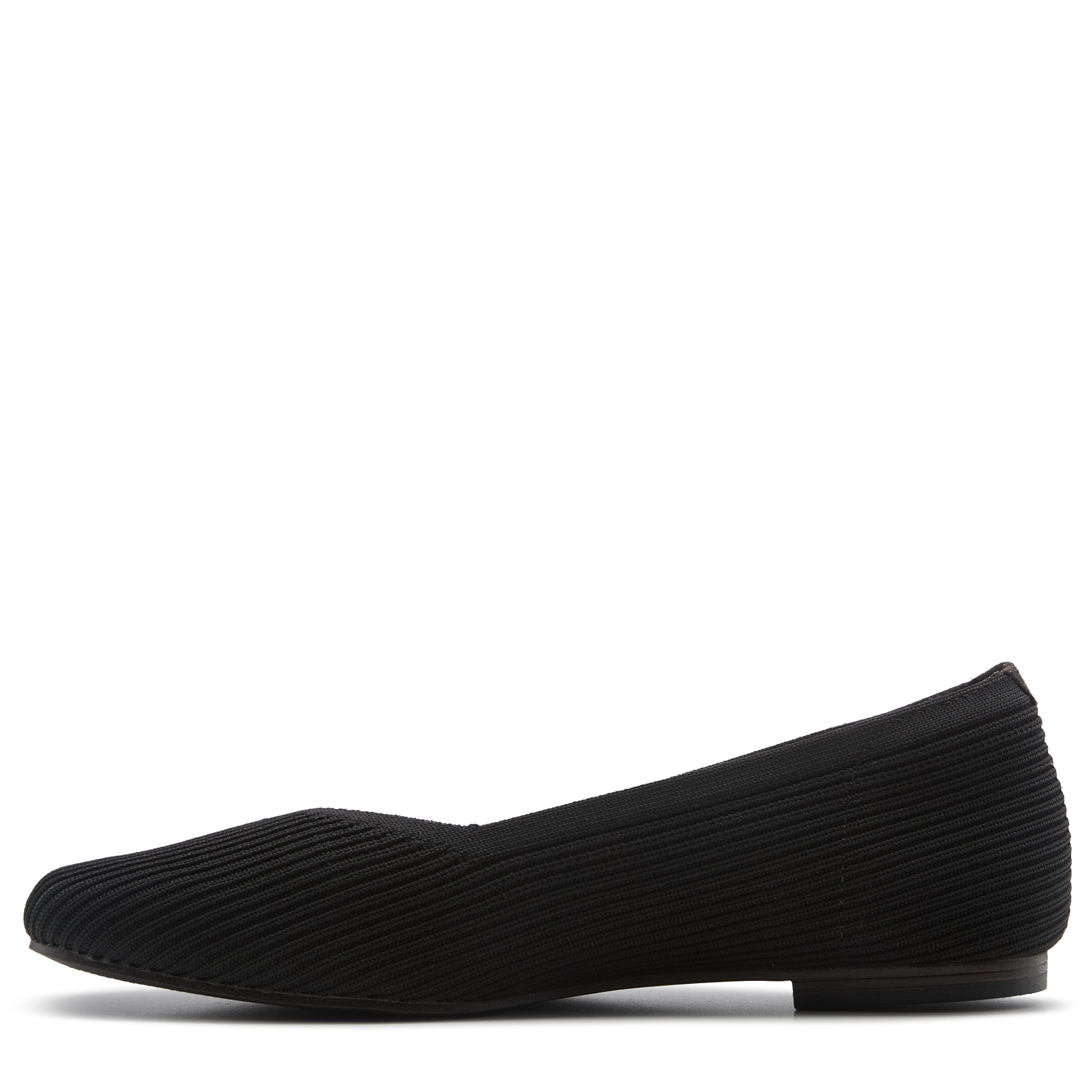 Women's Cleo Square Blissful Soul Ribbed Knit Flat