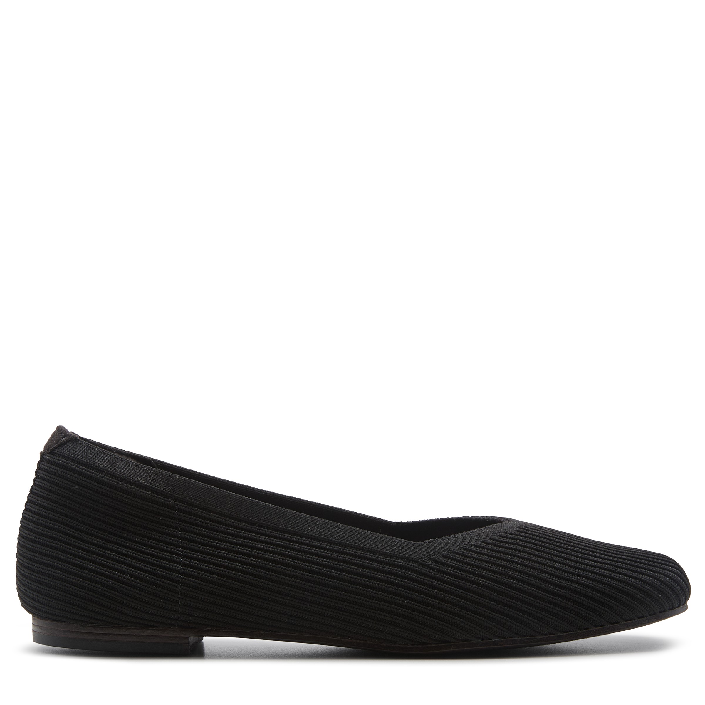 Women's Cleo Square Blissful Soul Ribbed Knit Flat