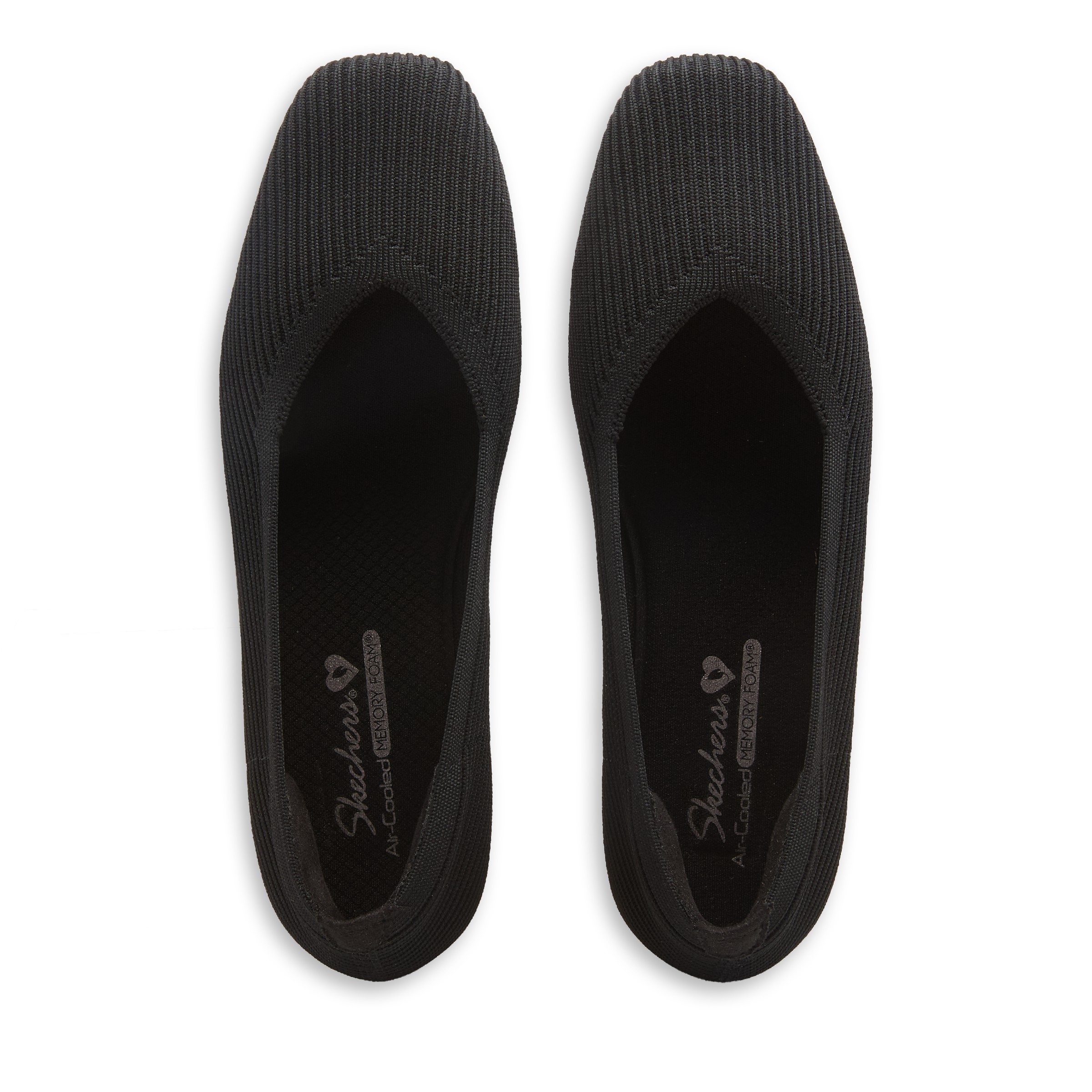 Women's Cleo Square Blissful Soul Ribbed Knit Flat