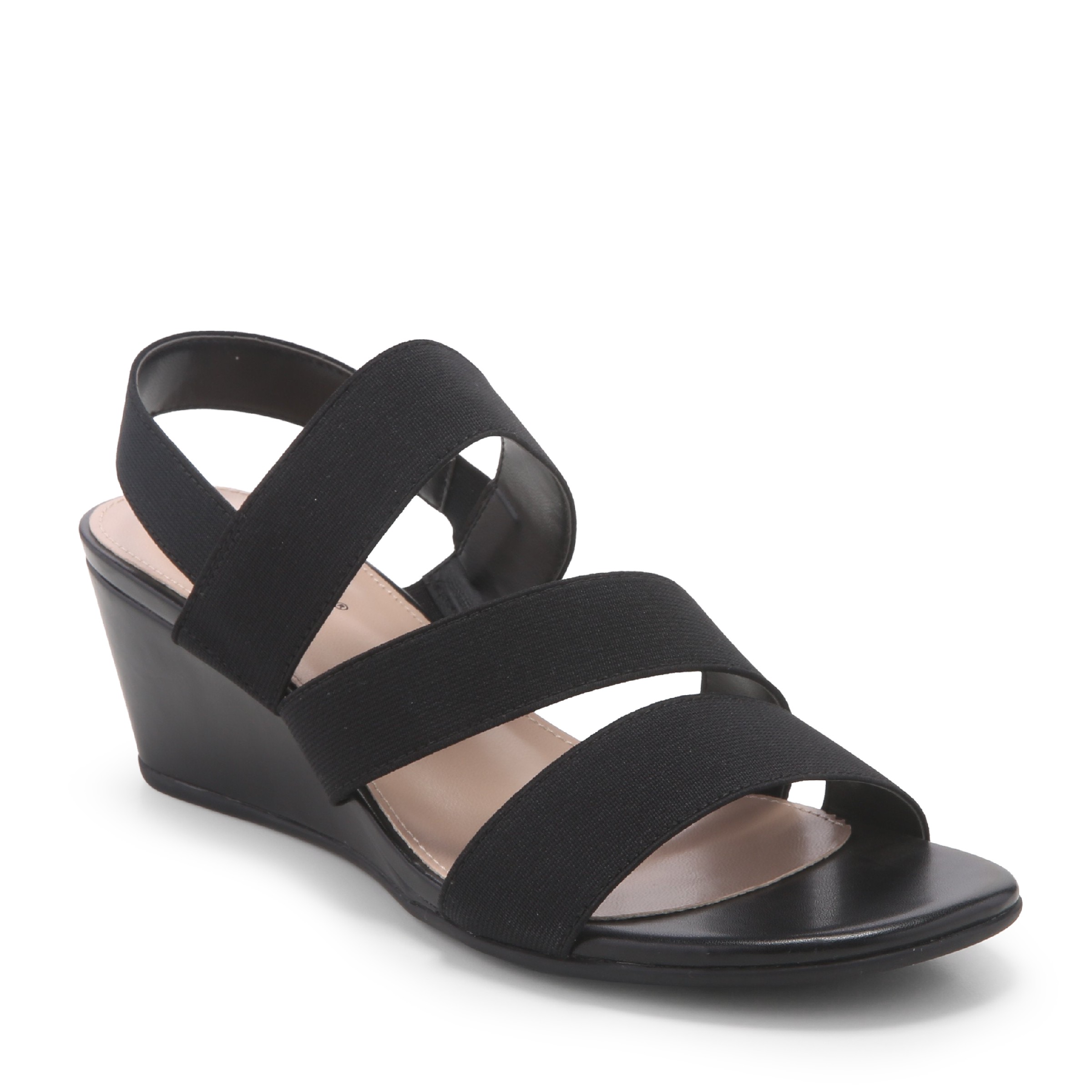 Women's Anna Elastic Strap Wedge Sandal