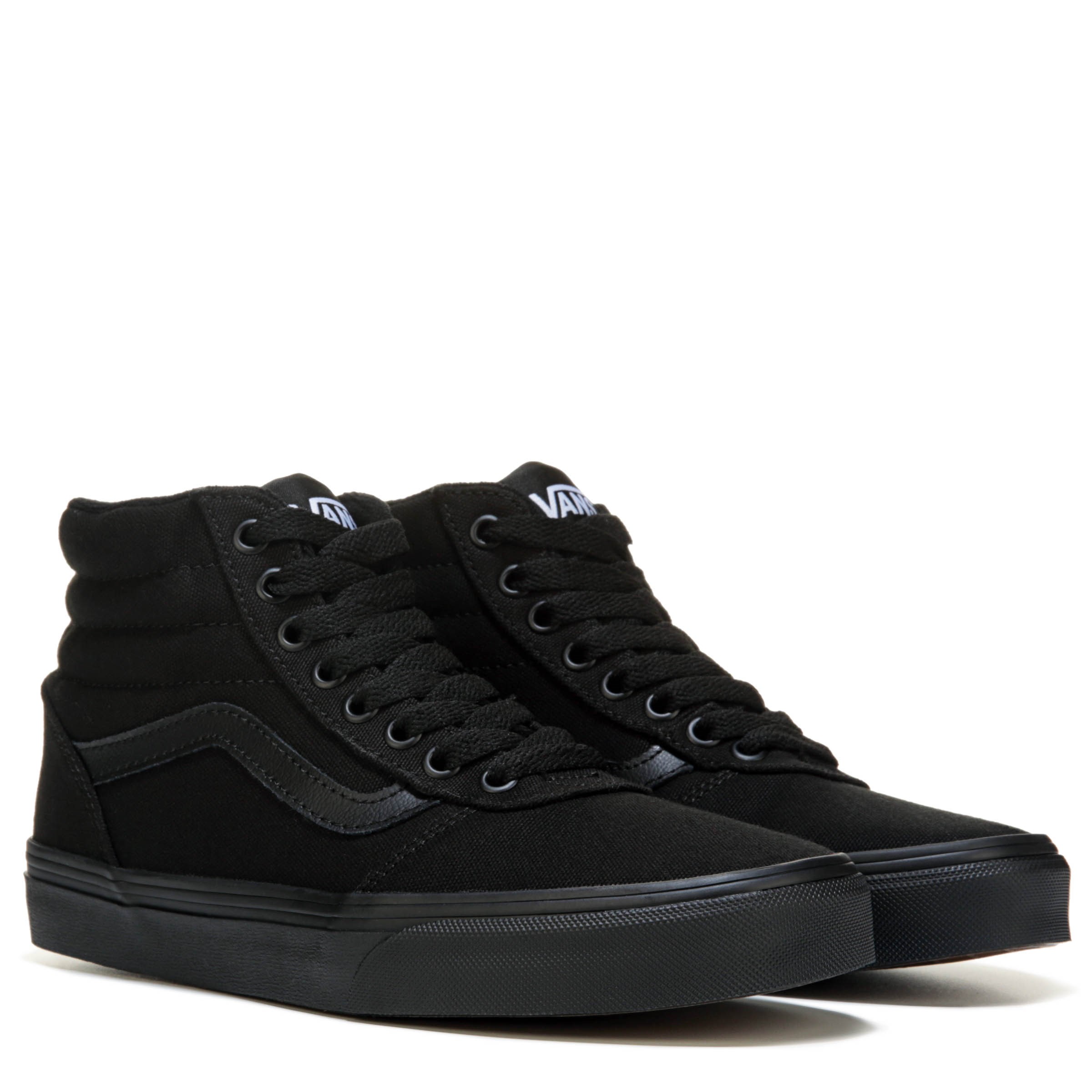 vans black on black high tops