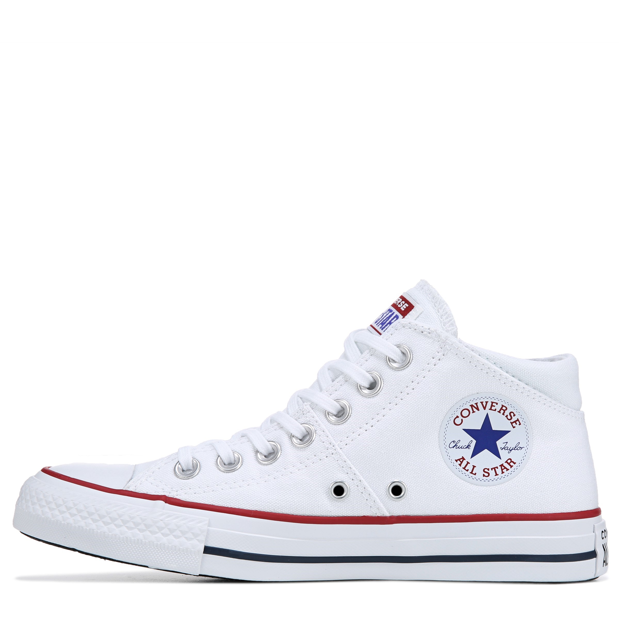 Converse white outlet mid tops