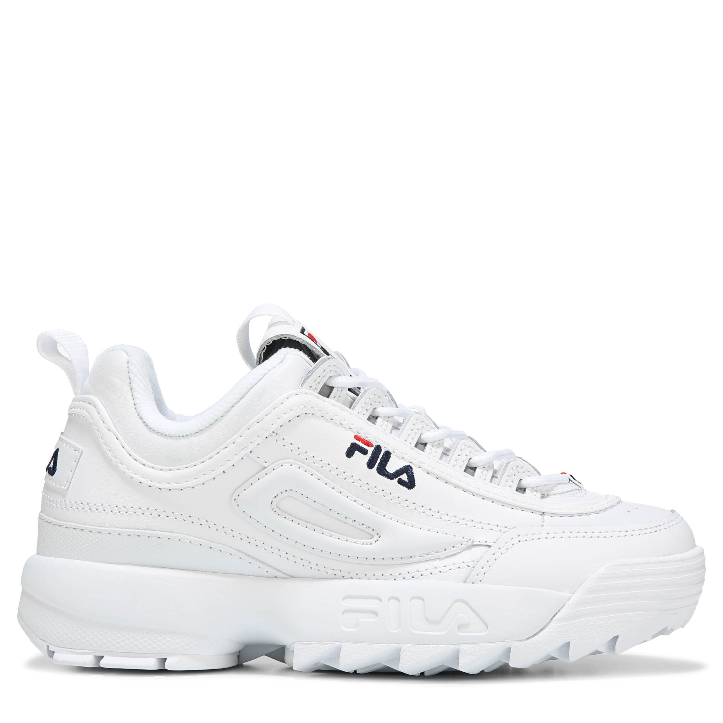 Women's Disruptor 2 Premium Chunky White Sneakers | Fila