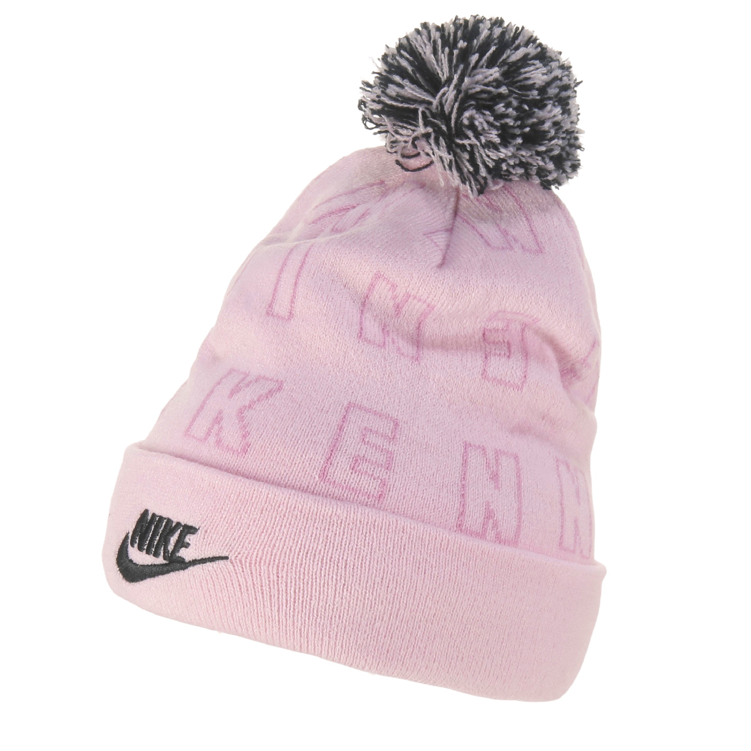 Kids' Swoosh Pom Beanie Hat and Glove Set