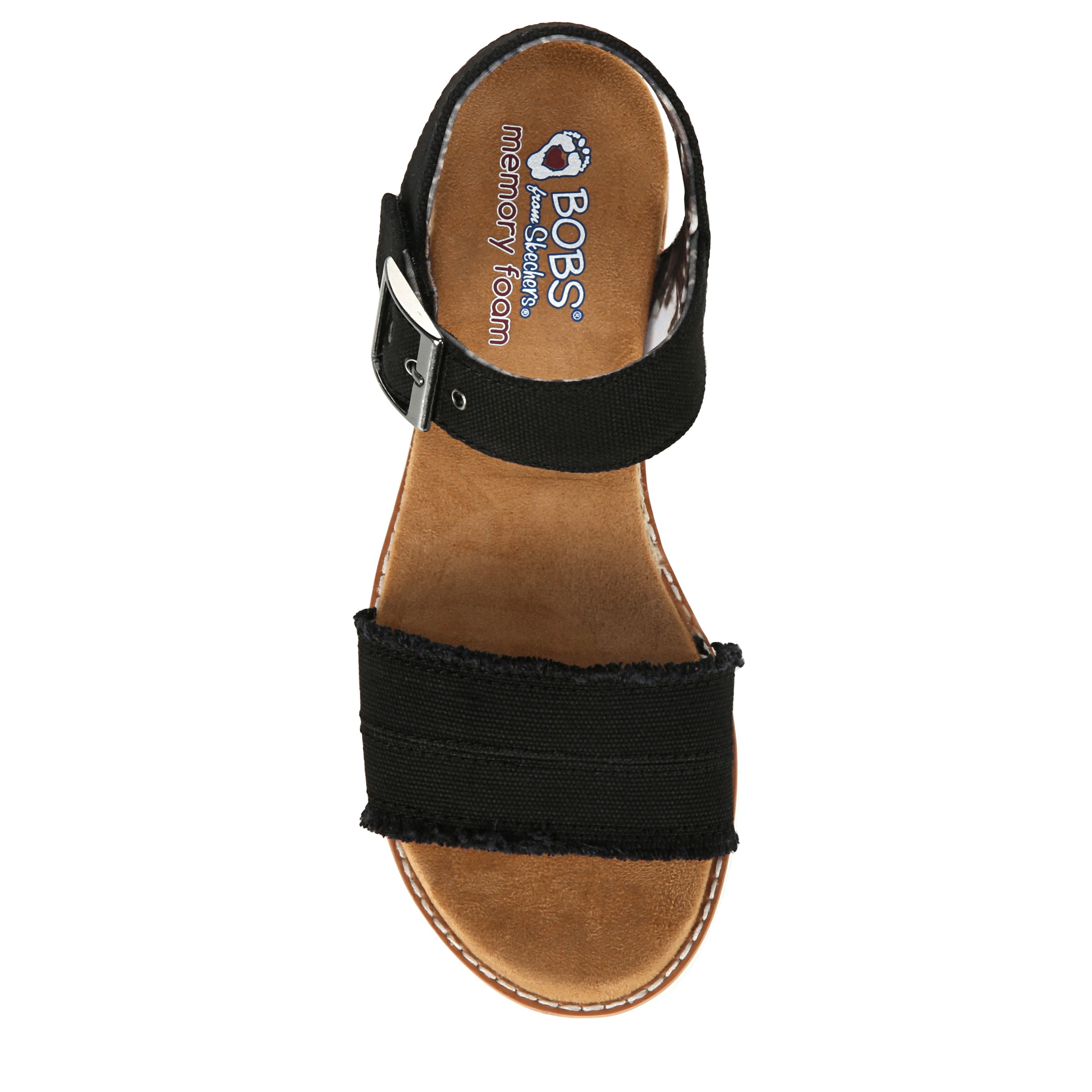 Skechers bobs desert kiss stretch vamp strap sandal memory foam online