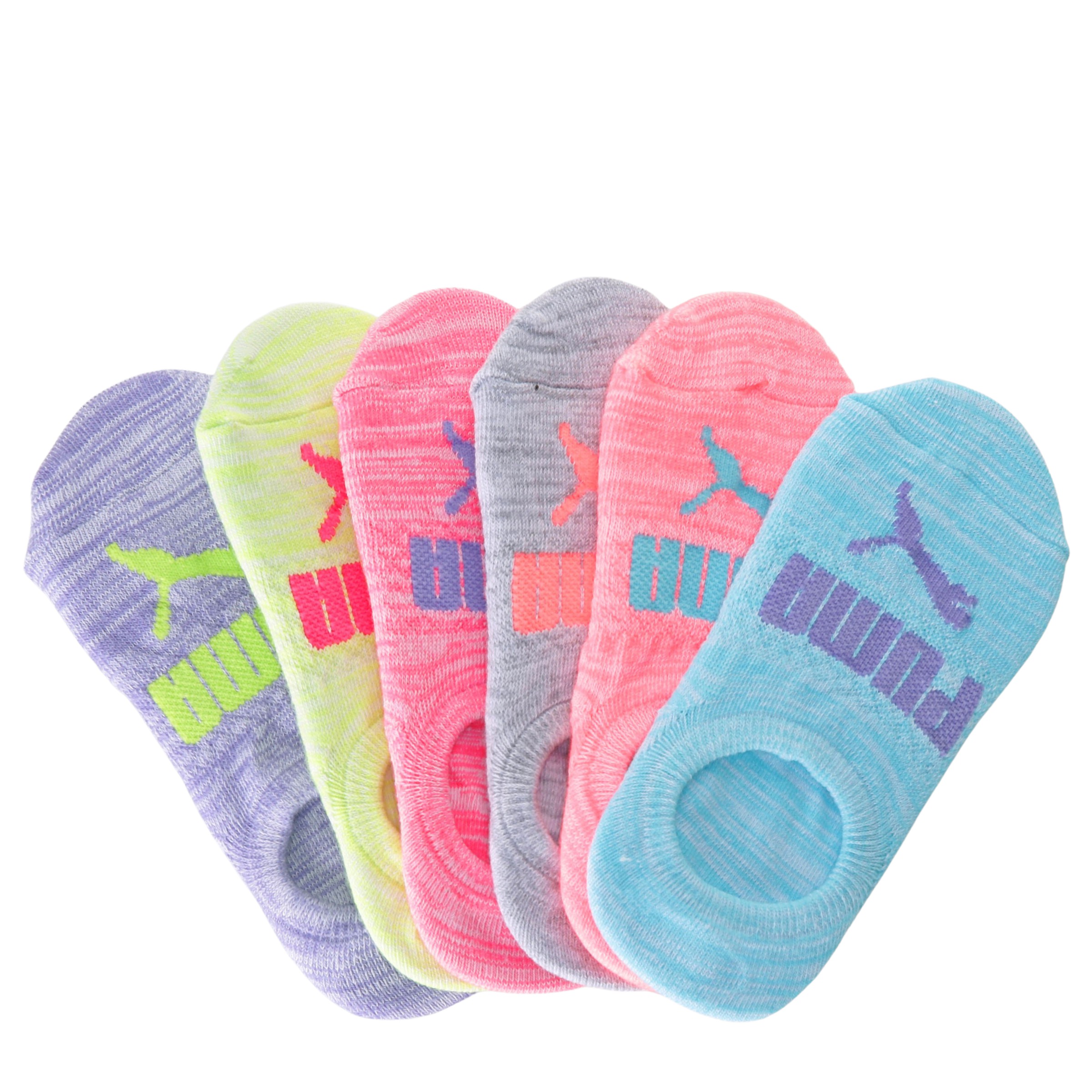 Kids' 6 Pack Fashion Liner Socks