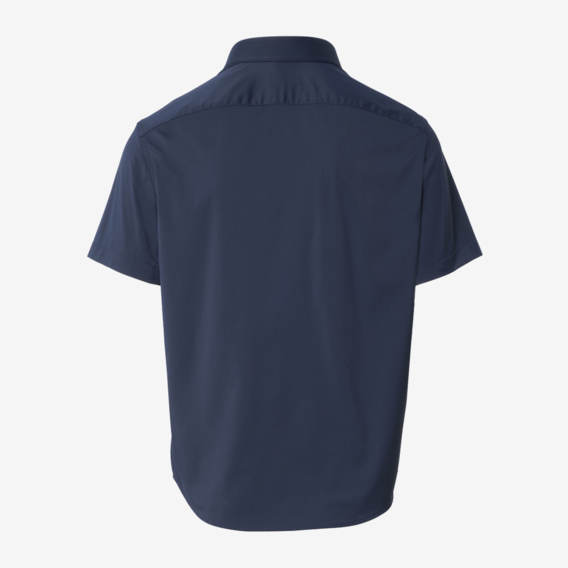 Wrinkle-Free Short-Sleeve Petrus Shirt Navy