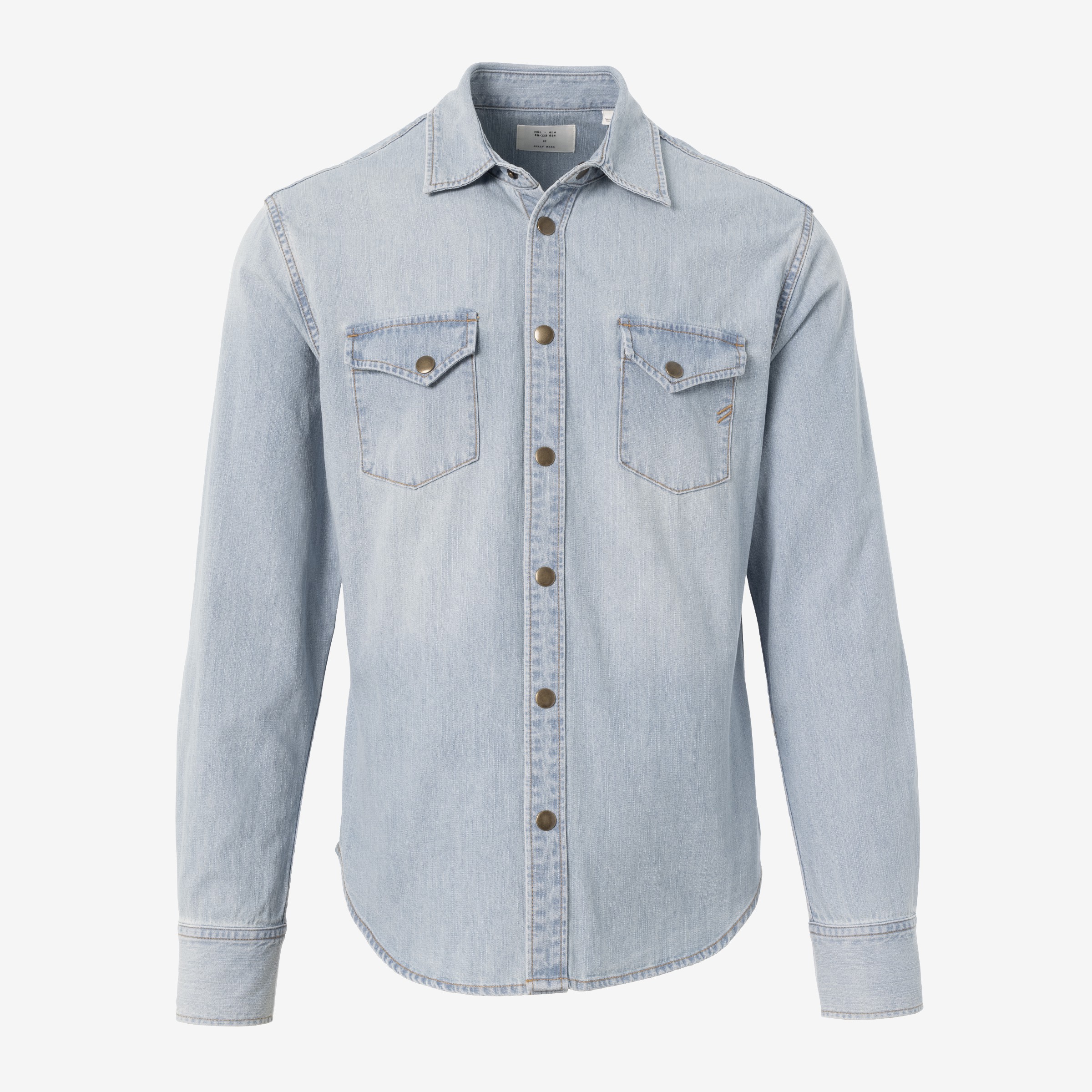 Billy Reid Men's Double Dye Denim Shirt