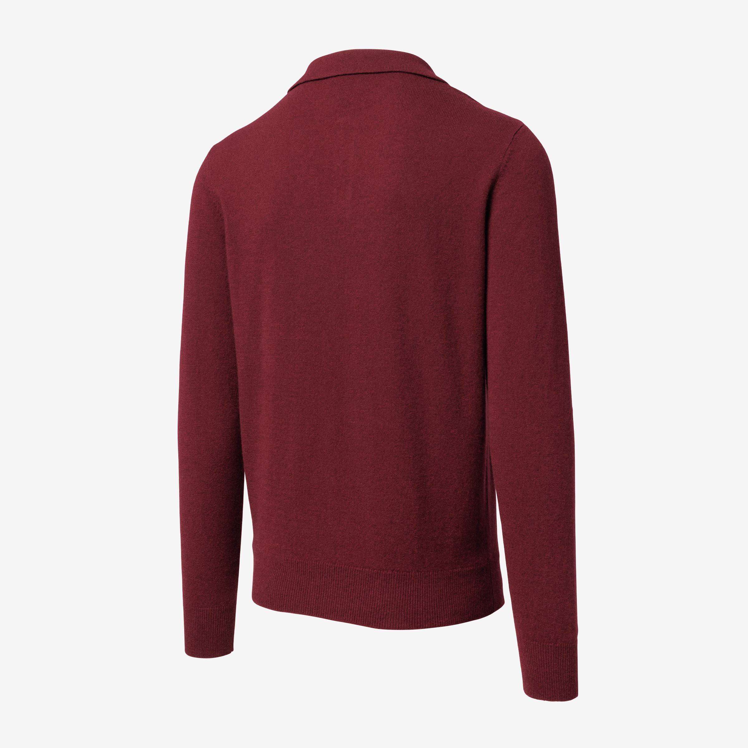 Cashmere Long-sleeve Sweater Polo
