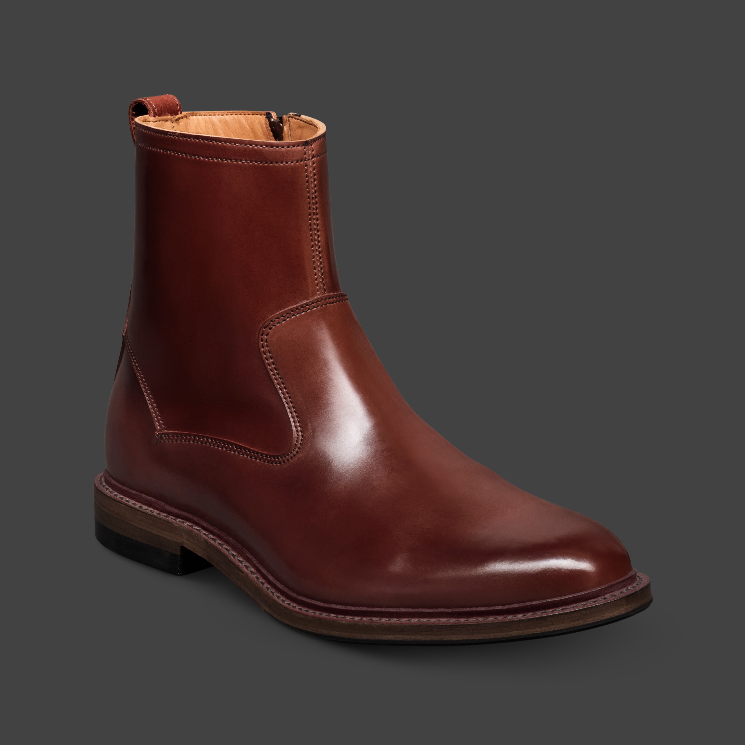Tompkins Shell Cordovan Zip-up Boot