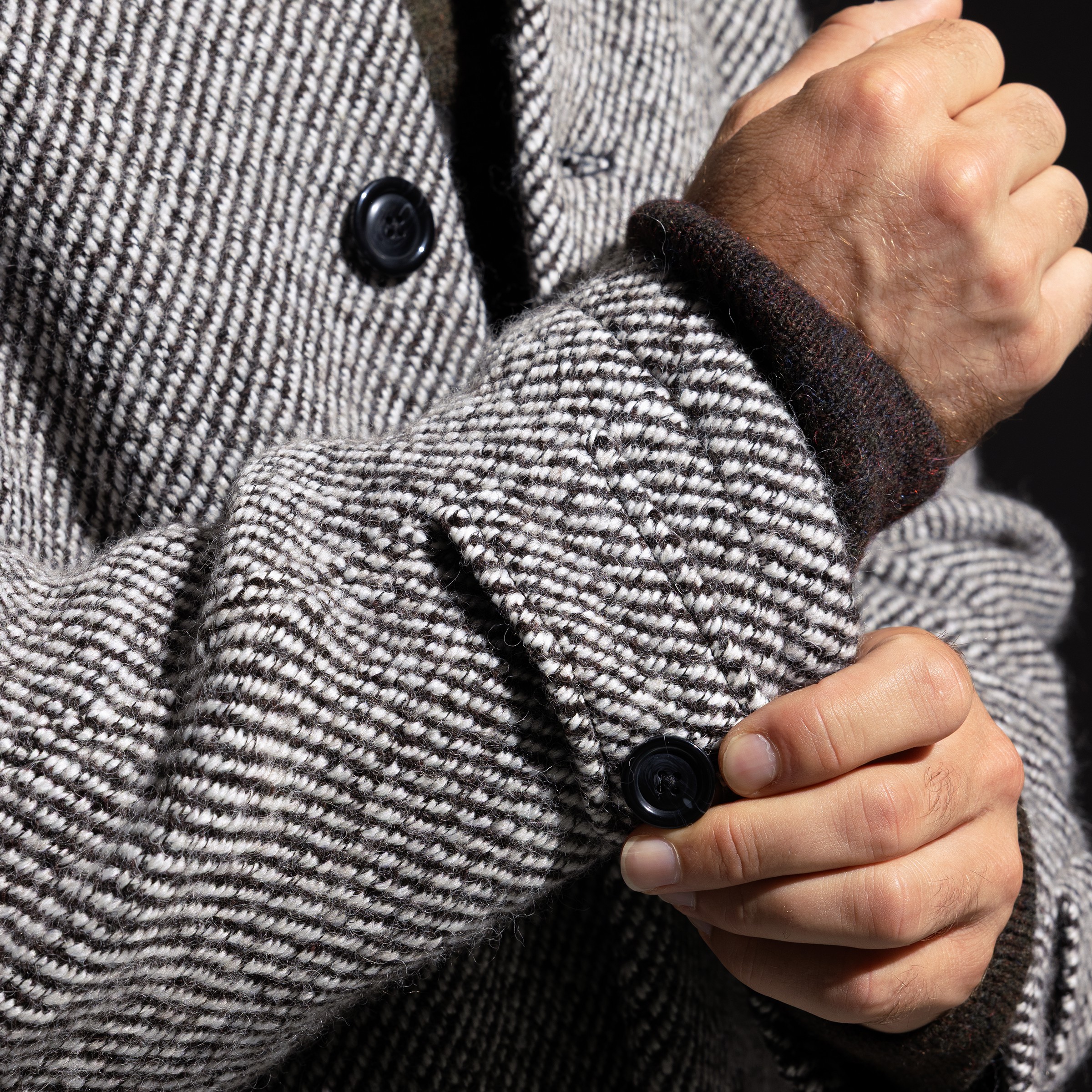 Les Deux Michael Twill Wool Coat