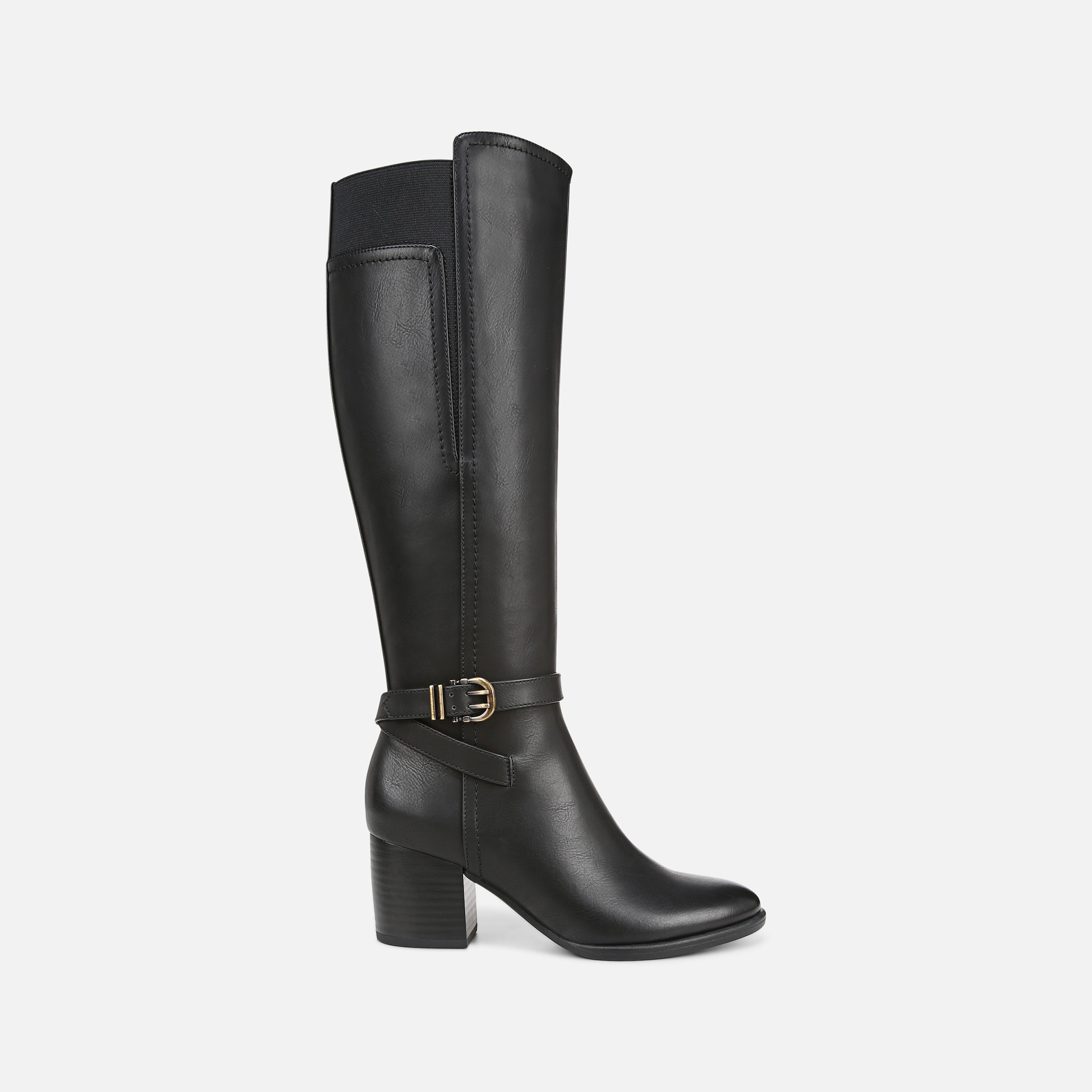 Knee length boots wide calf outlet fitting