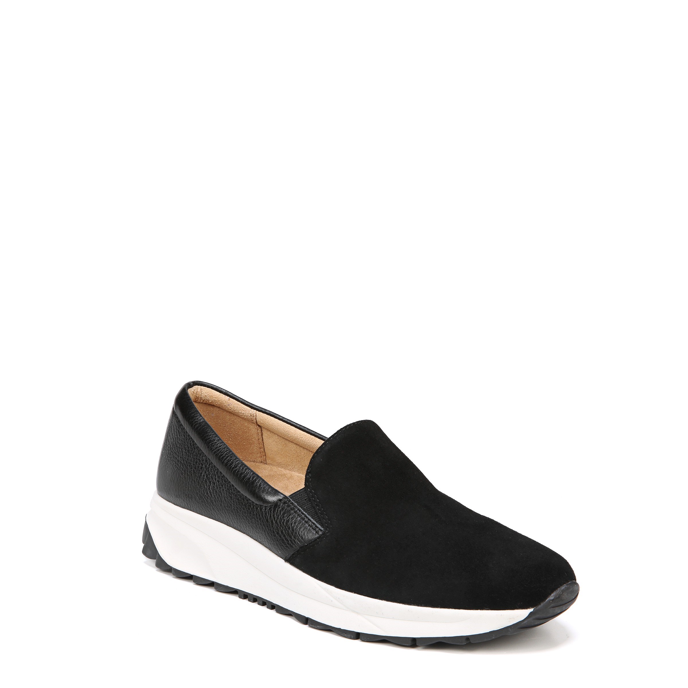 naturalizer leather slip on sneakers