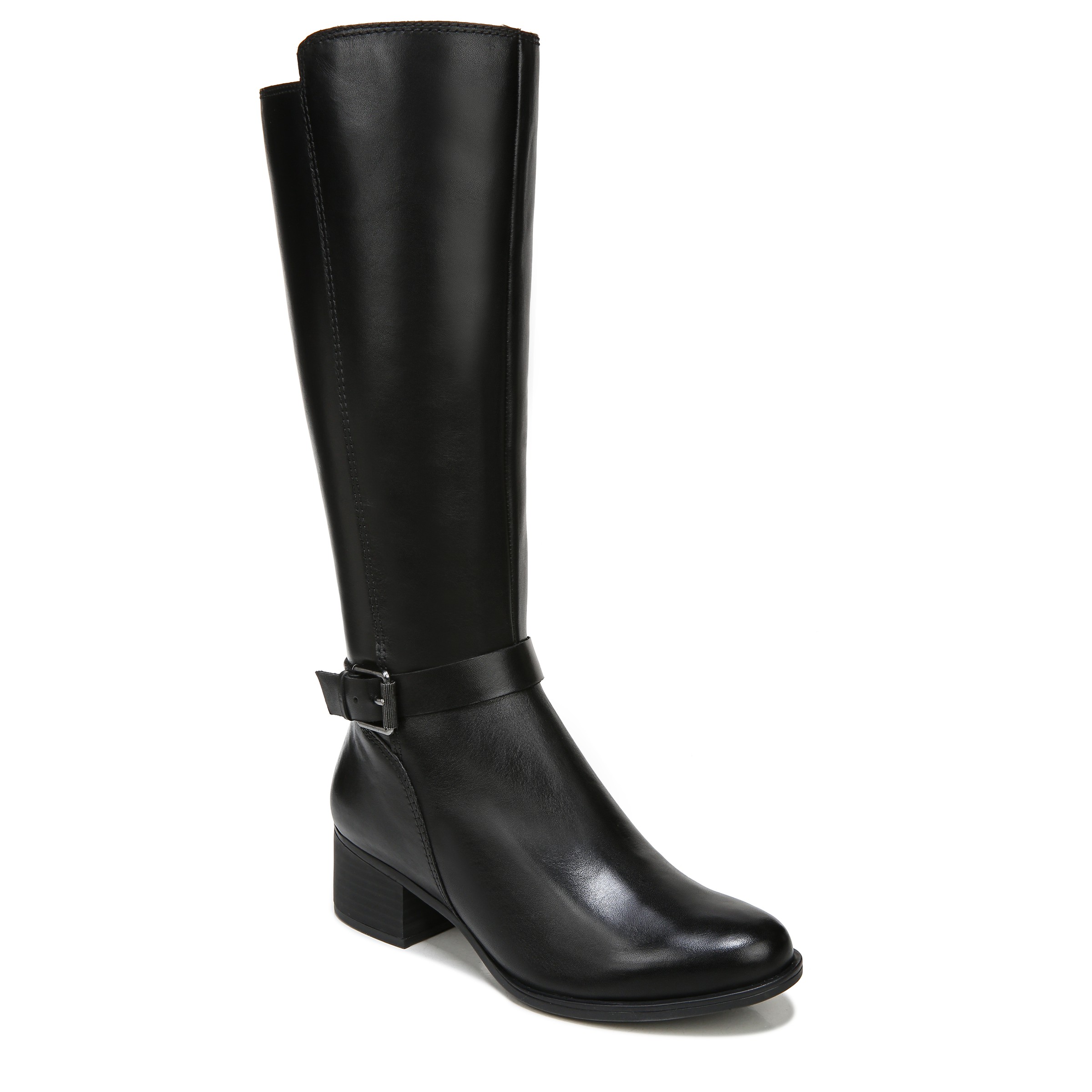 dressy black leather boots