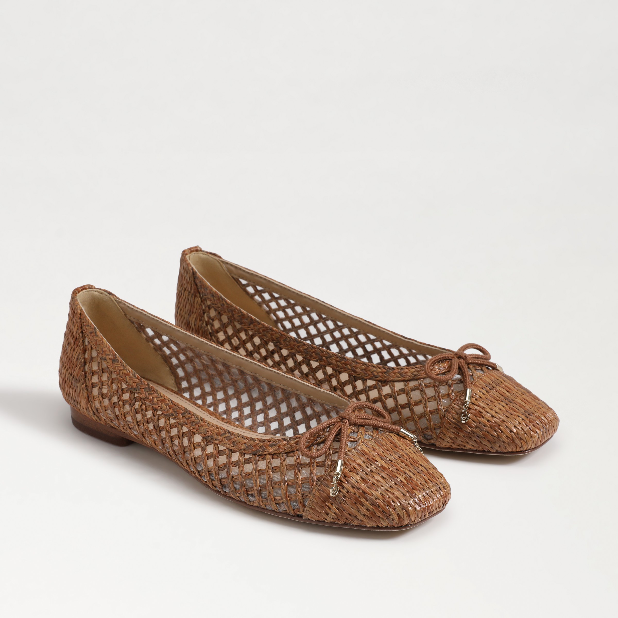Shop Sam Edelman May Ballet Flat Cuoio Weave In Brown