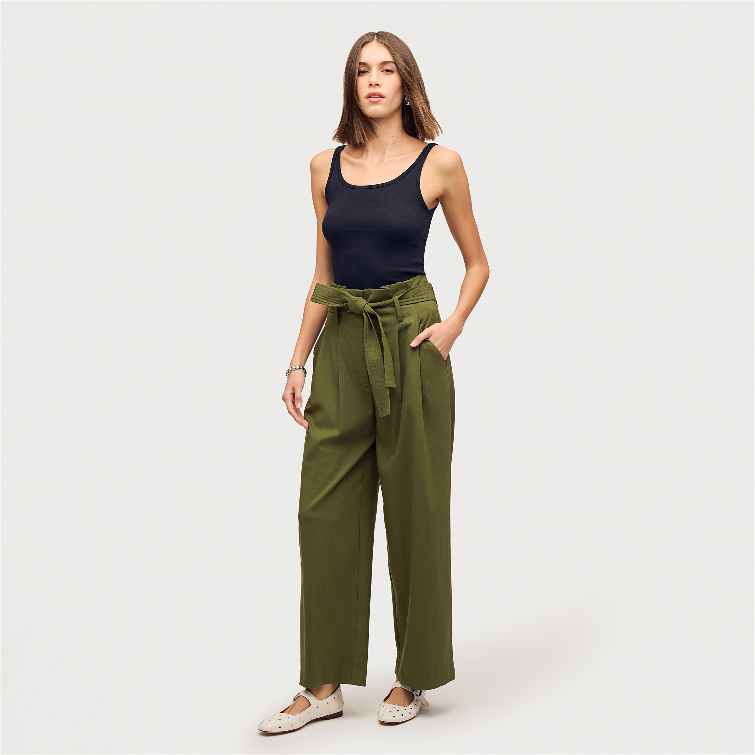 Sam Edelman High Rise Annalise Trouser Women s Bottoms