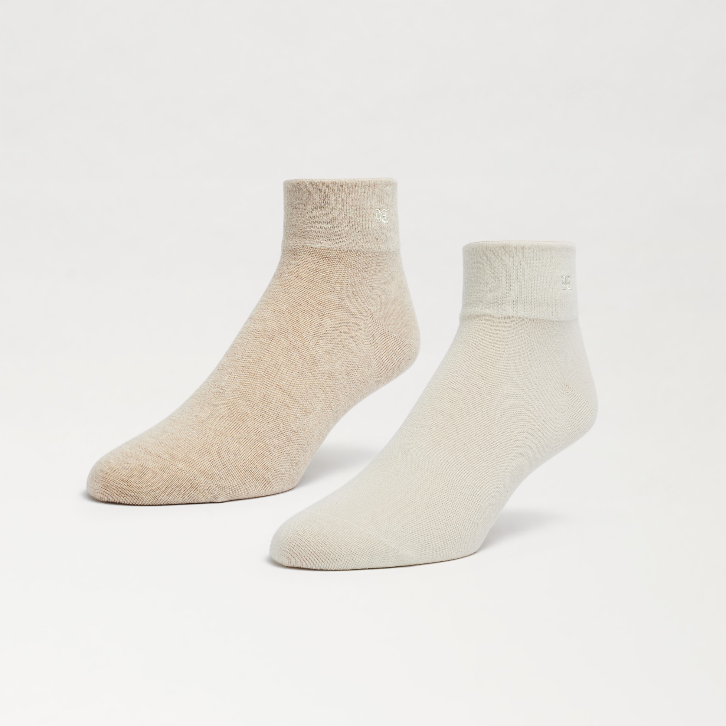 Shop Sam Edelman 2 Pack Cotton Blend Ankle Socks Off White Multi
