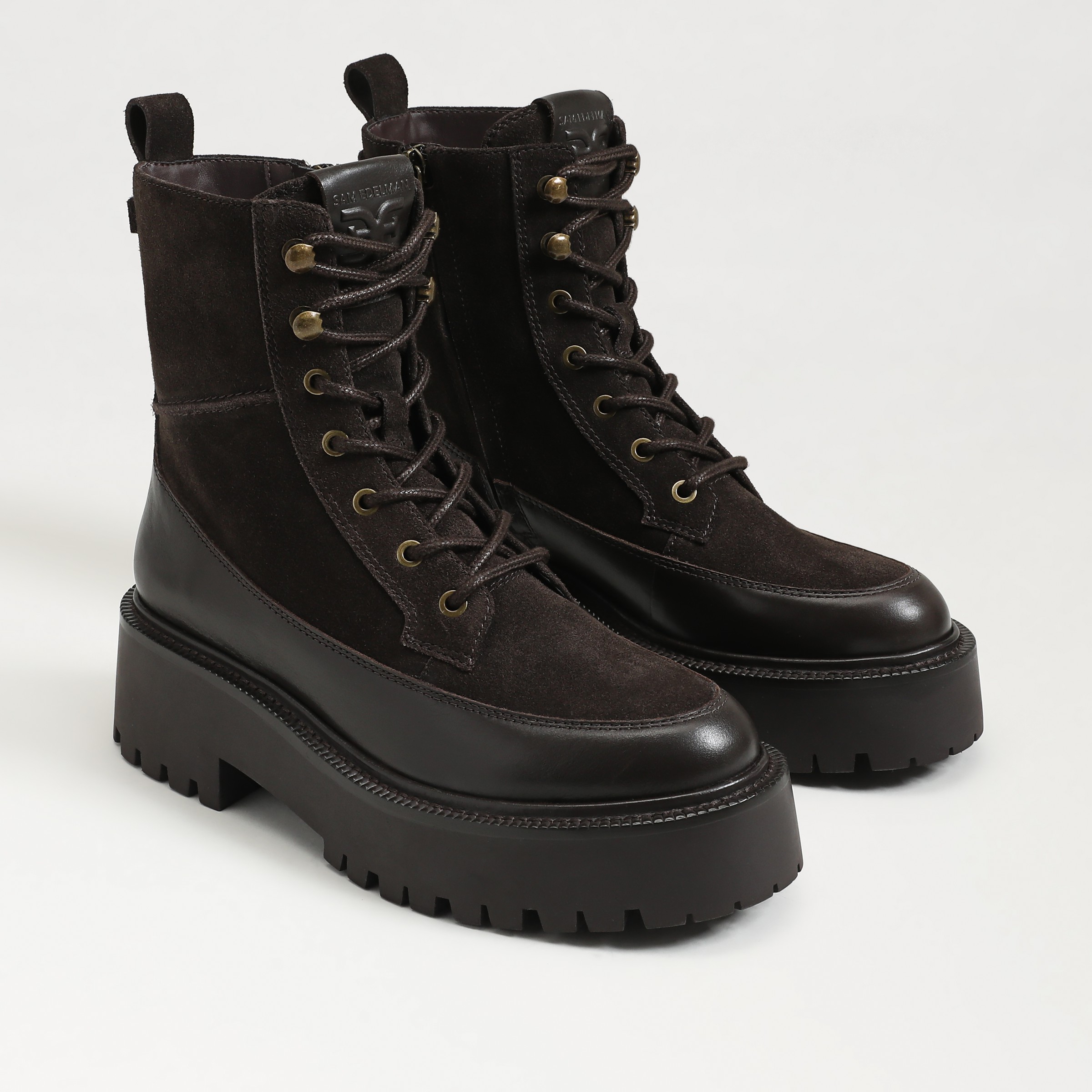 Sam Edelman Elliot Lug Sole Bootie In Brown