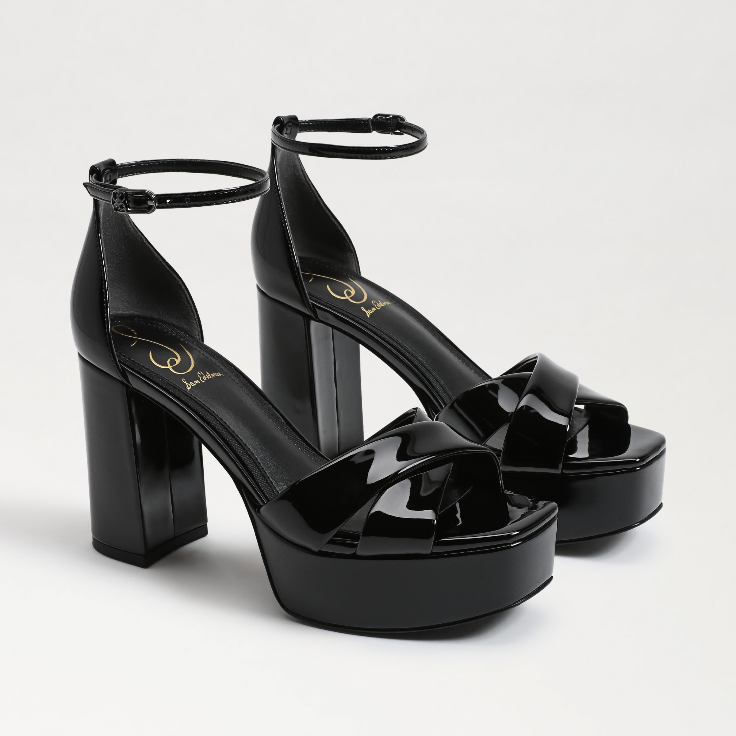 Sam Edelman Jullian Platform Heel Black Patent In Black