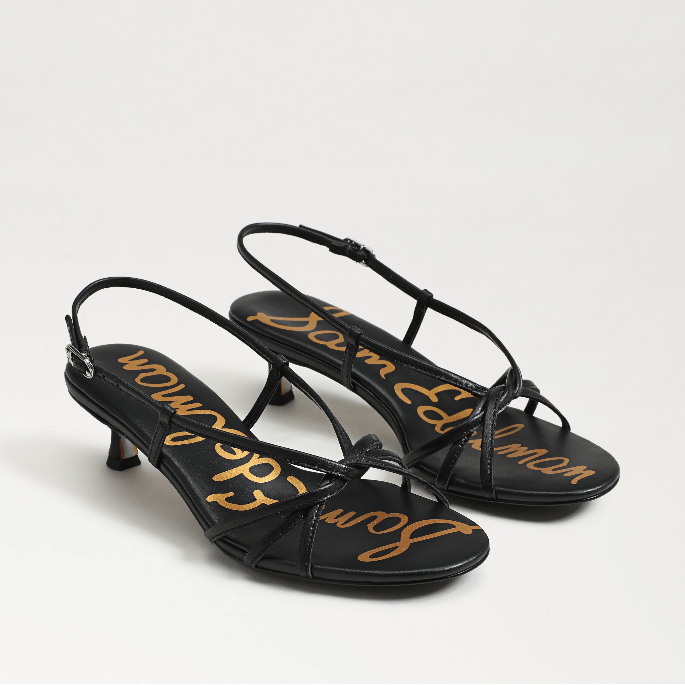 Sam Edelman Cressa Slingback Kitten Heel Sandal In Black
