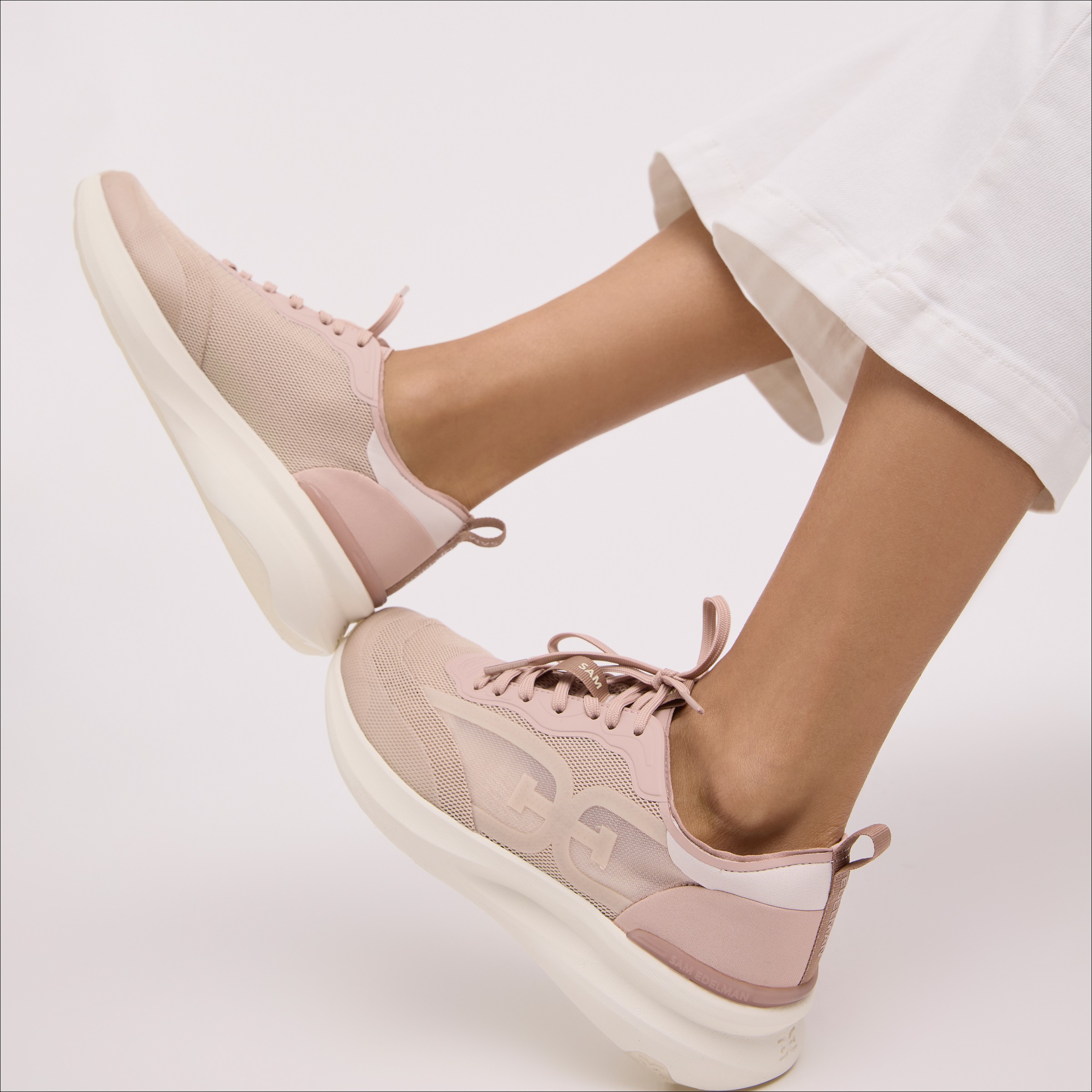 Sam Edelman Women's Sarita Mesh Lace-up Sneakers In Pink